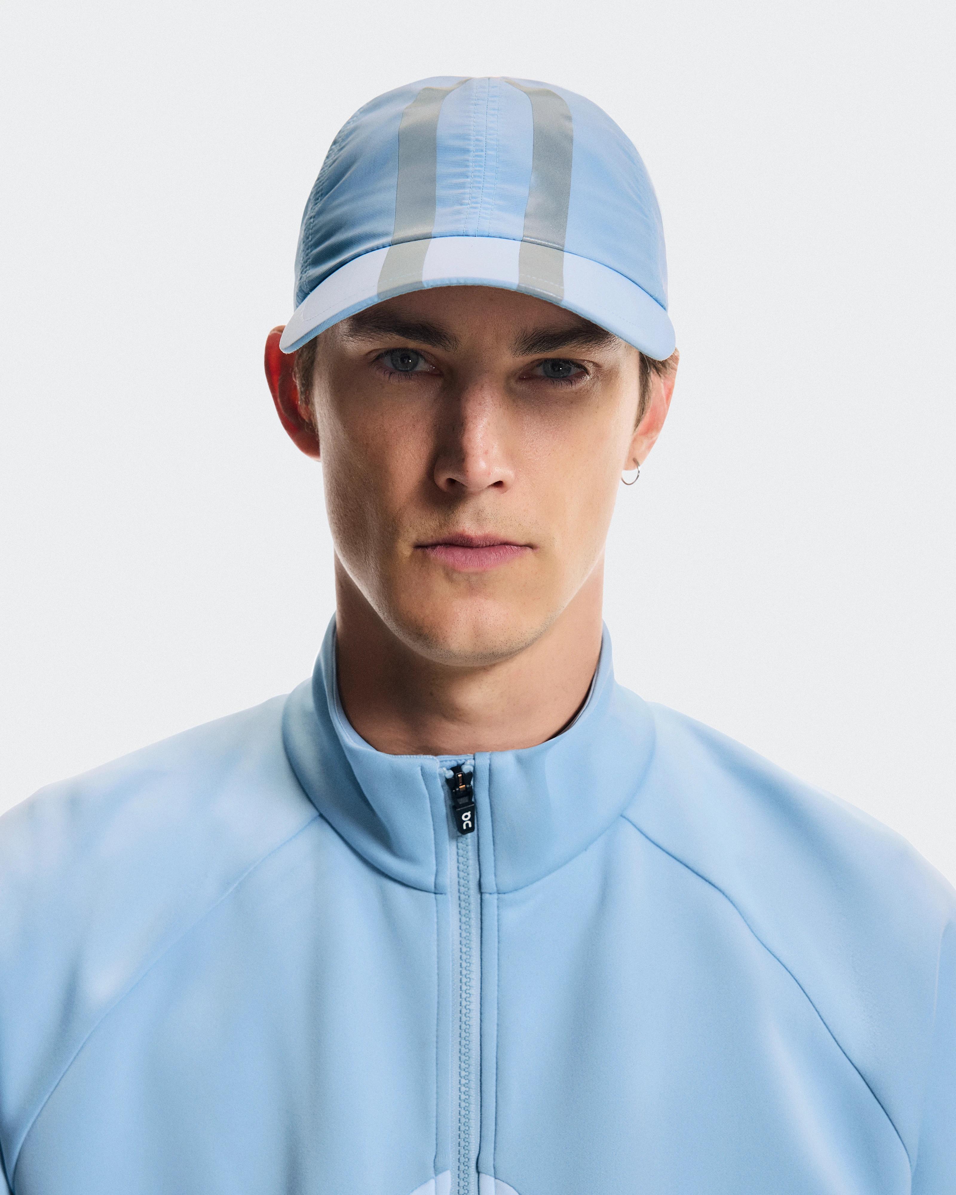 On On Cap IKON Chambray & White Unisexe Chapeaux
