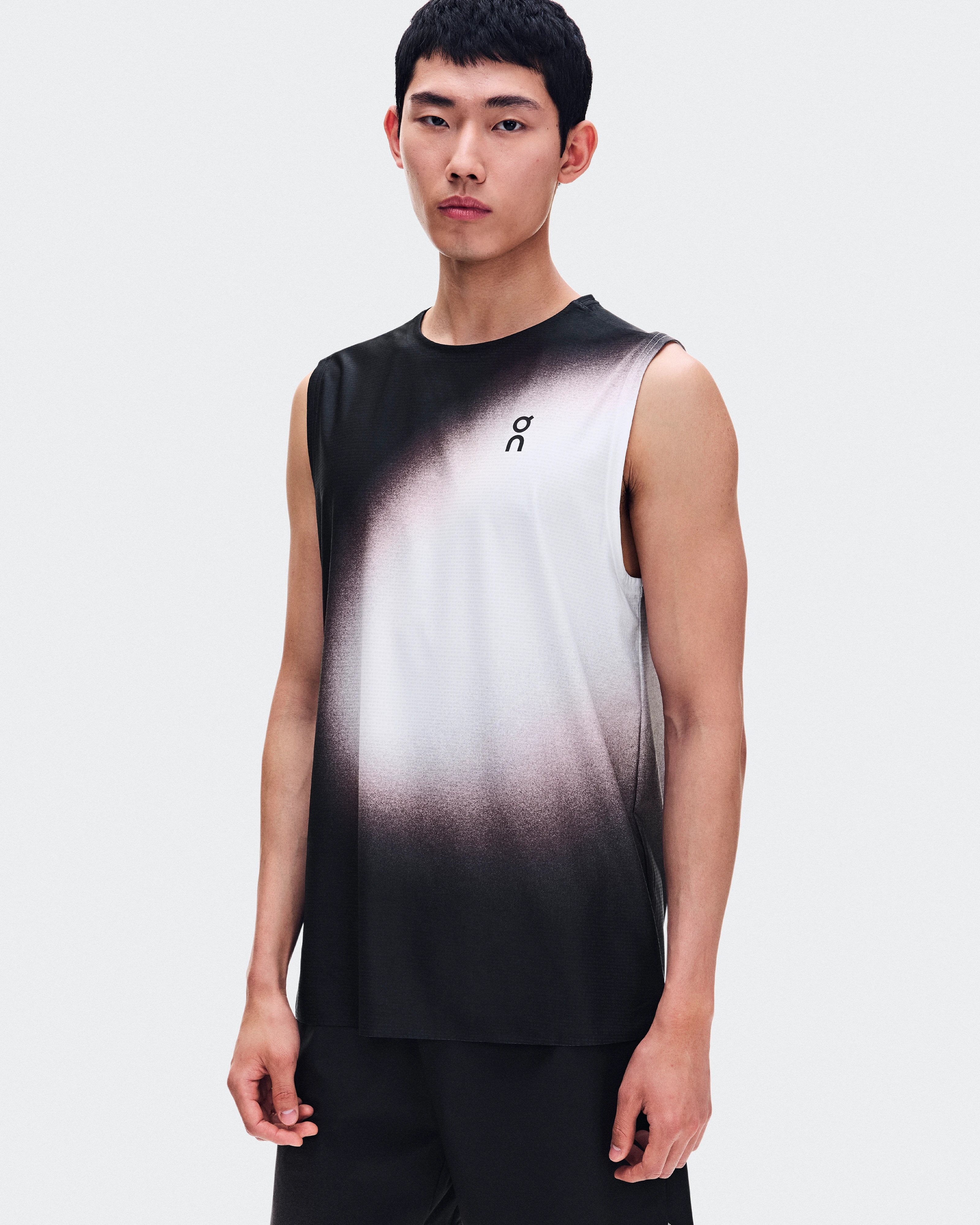 On Court Tank Swing Black & Mulberry Homme Hauts et t-shirts