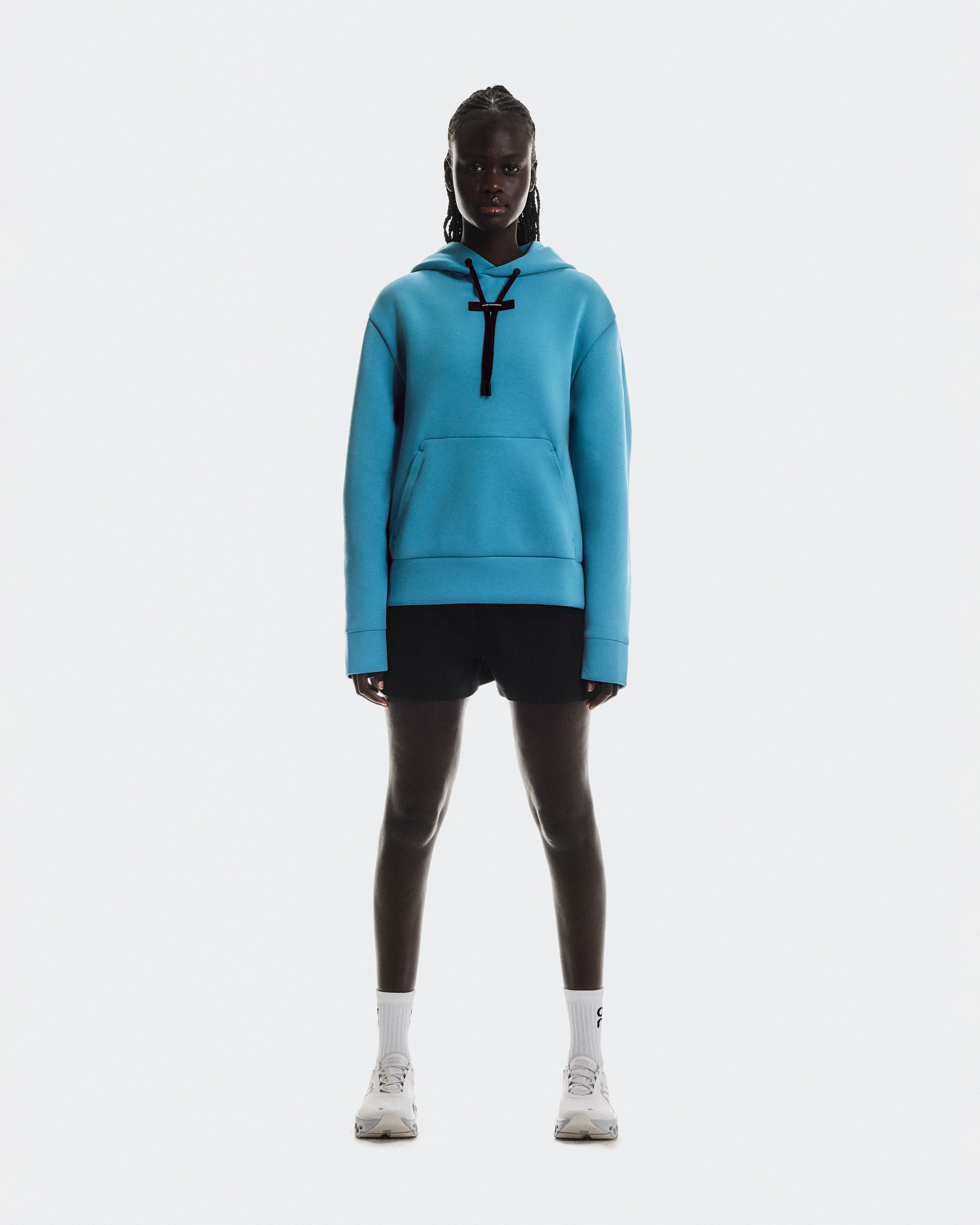 On Focus Tech Hoodie Niagara Femme Sweats à capuche et sweats