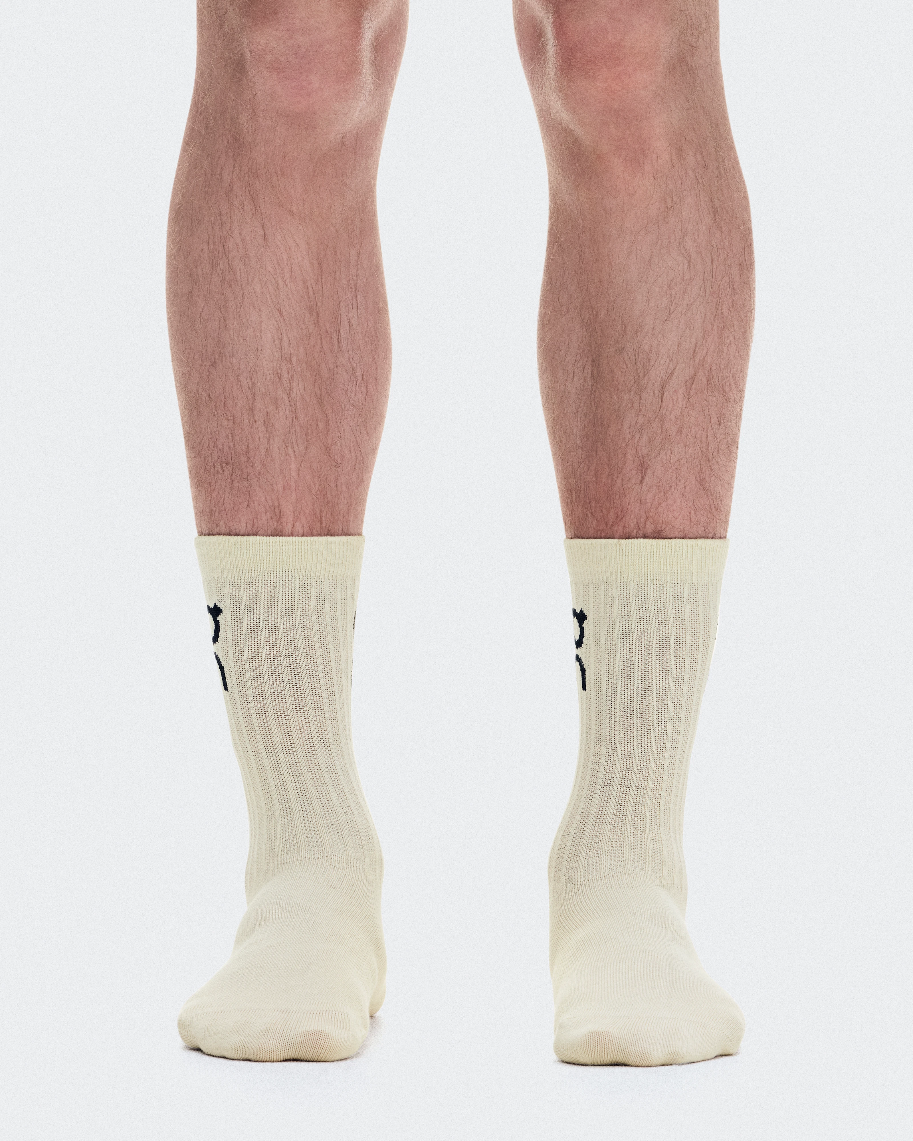On Logo Sock High 3P Hare & Brume Unisexe Chaussettes