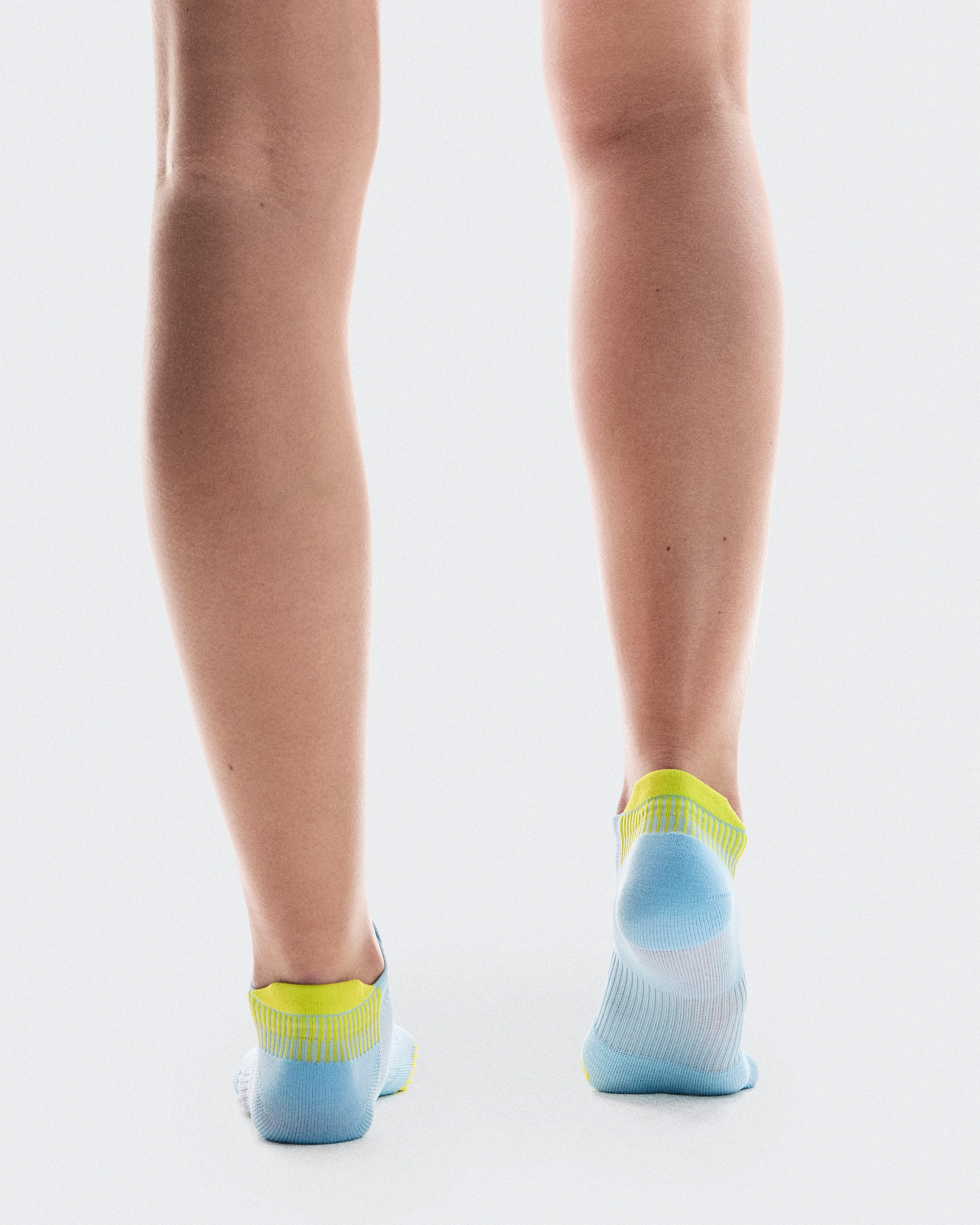 On Performance Run Sock Low Wash & Lime Unisexe Chaussettes