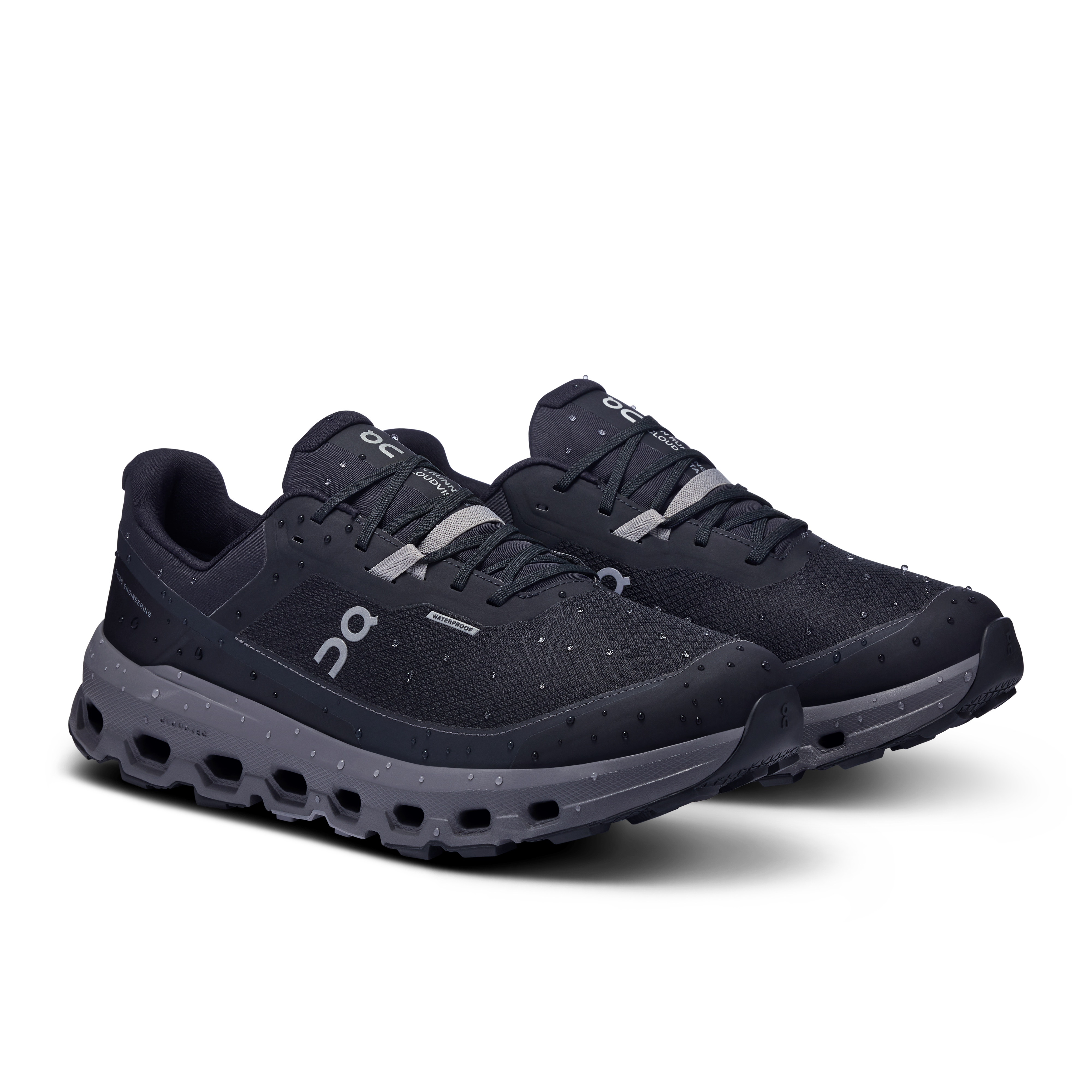 On Cloudvista 2 Waterproof Black & Eclipse Homme Running de trail Chaussures