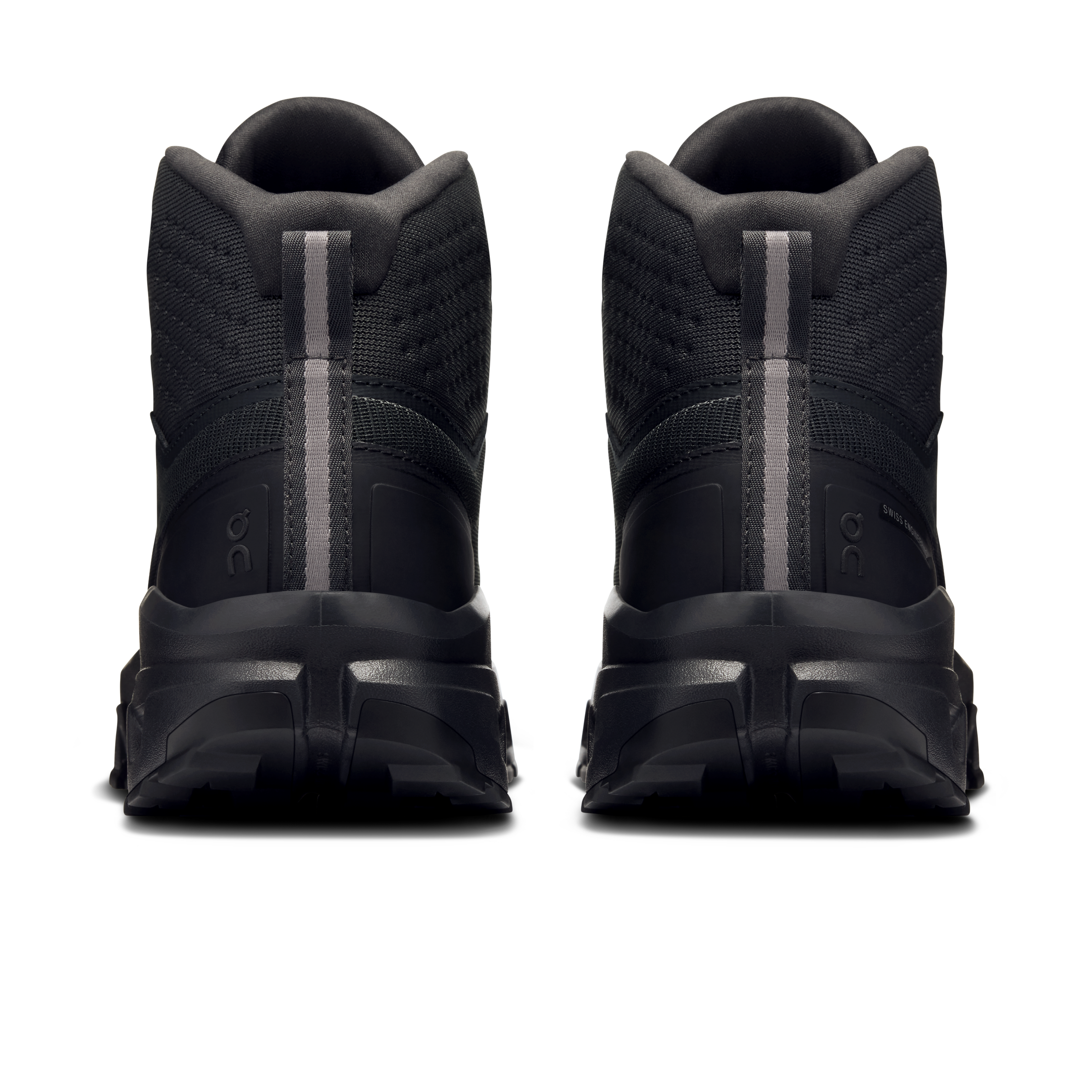 On Cloudrock Mid Waterproof Black & Black Femme Randonnée Chaussures