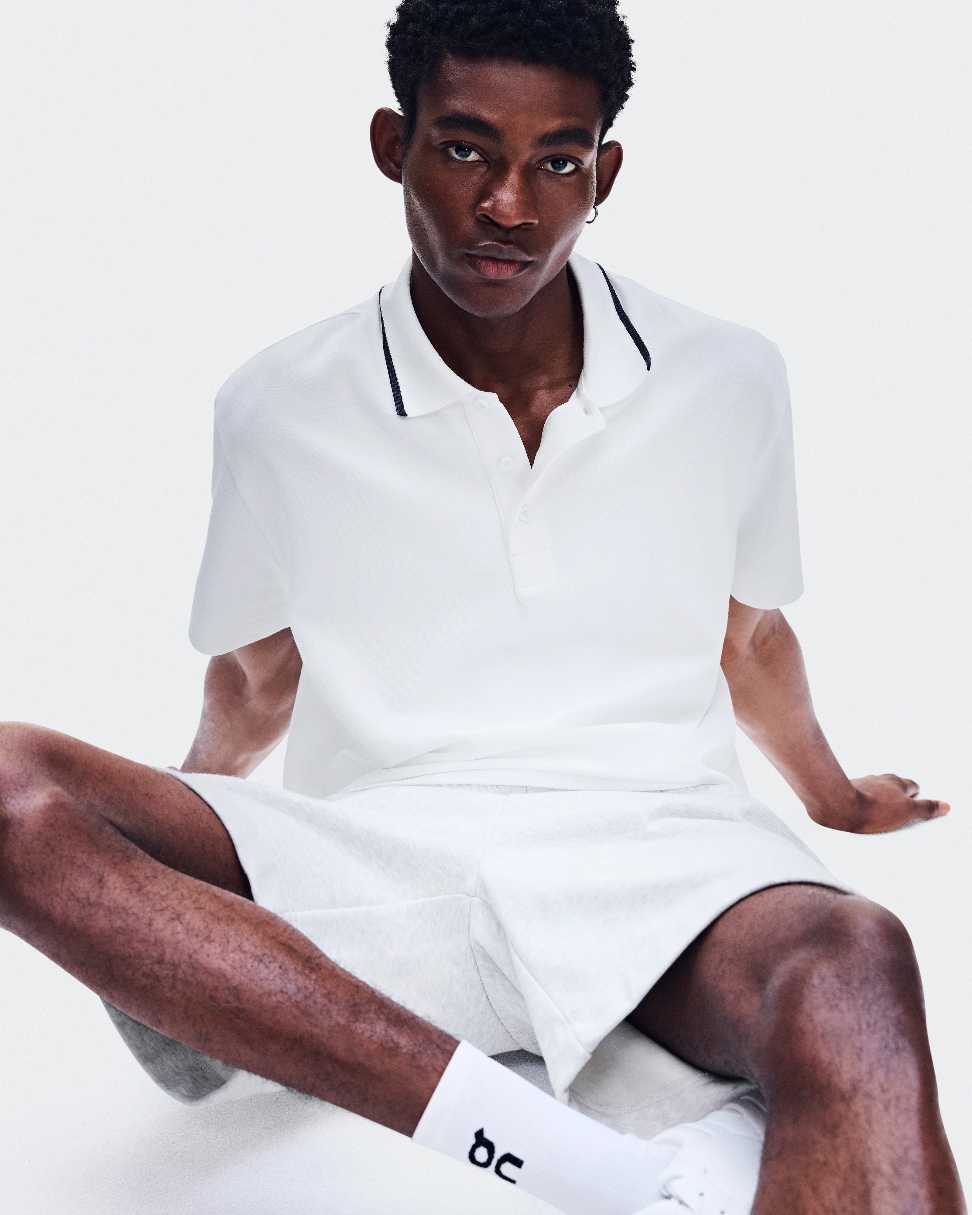 On Courtside Polo All White Homme Hauts et t-shirts