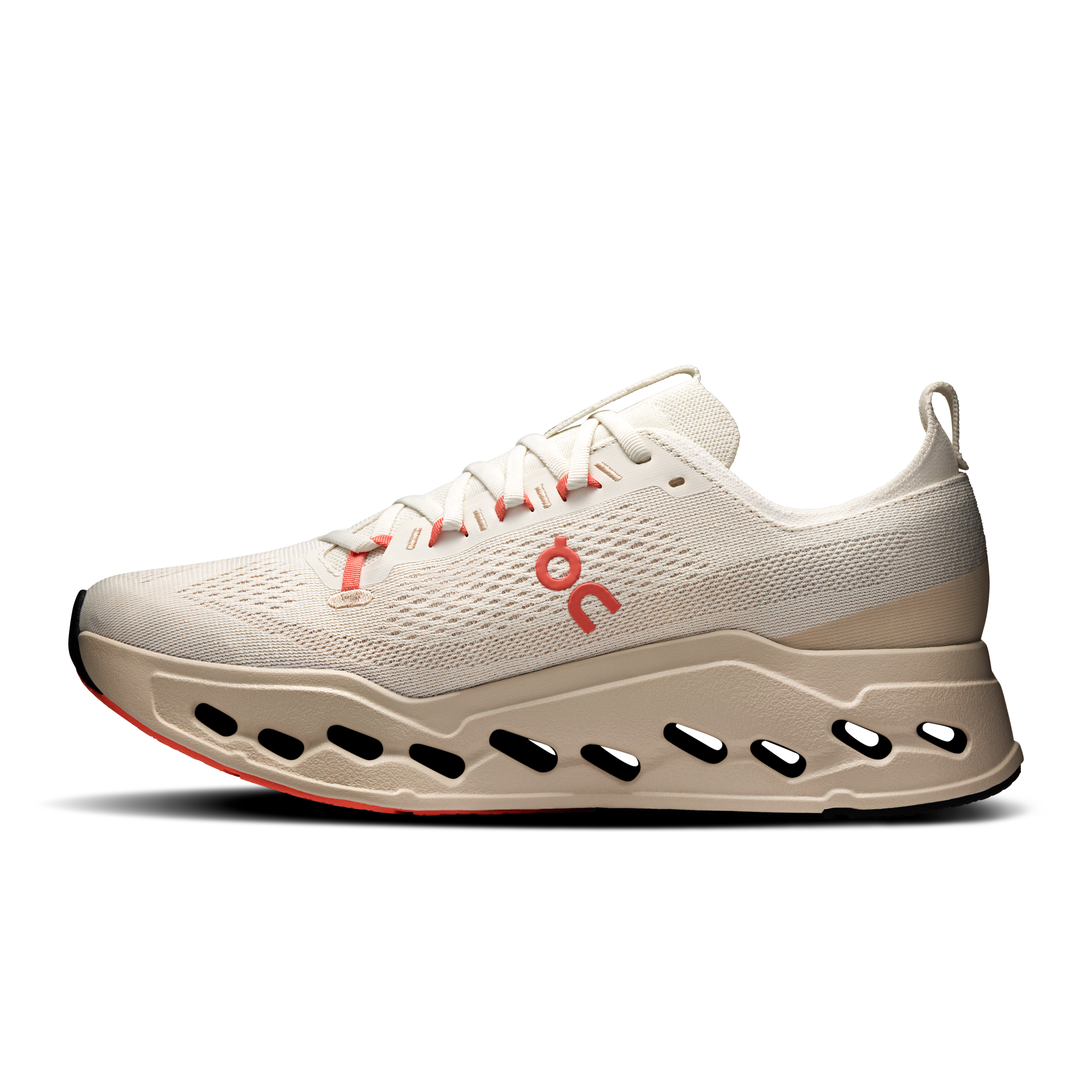 On Cloudsurfer Max Ivory & Salmon Homme Running sur route Chaussures