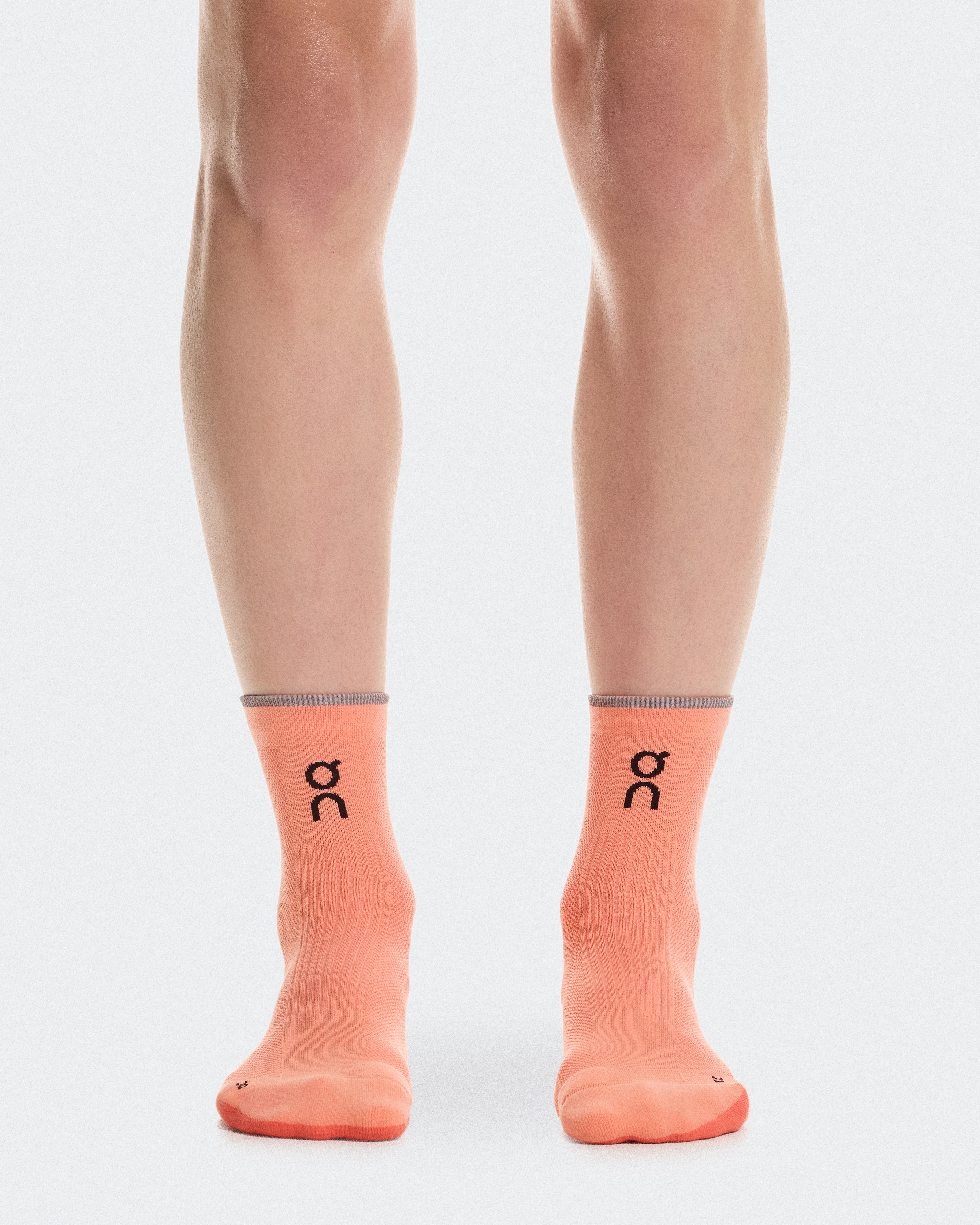 On Elite Run Sock Mid Sunstone & Reef Unisexe Chaussettes