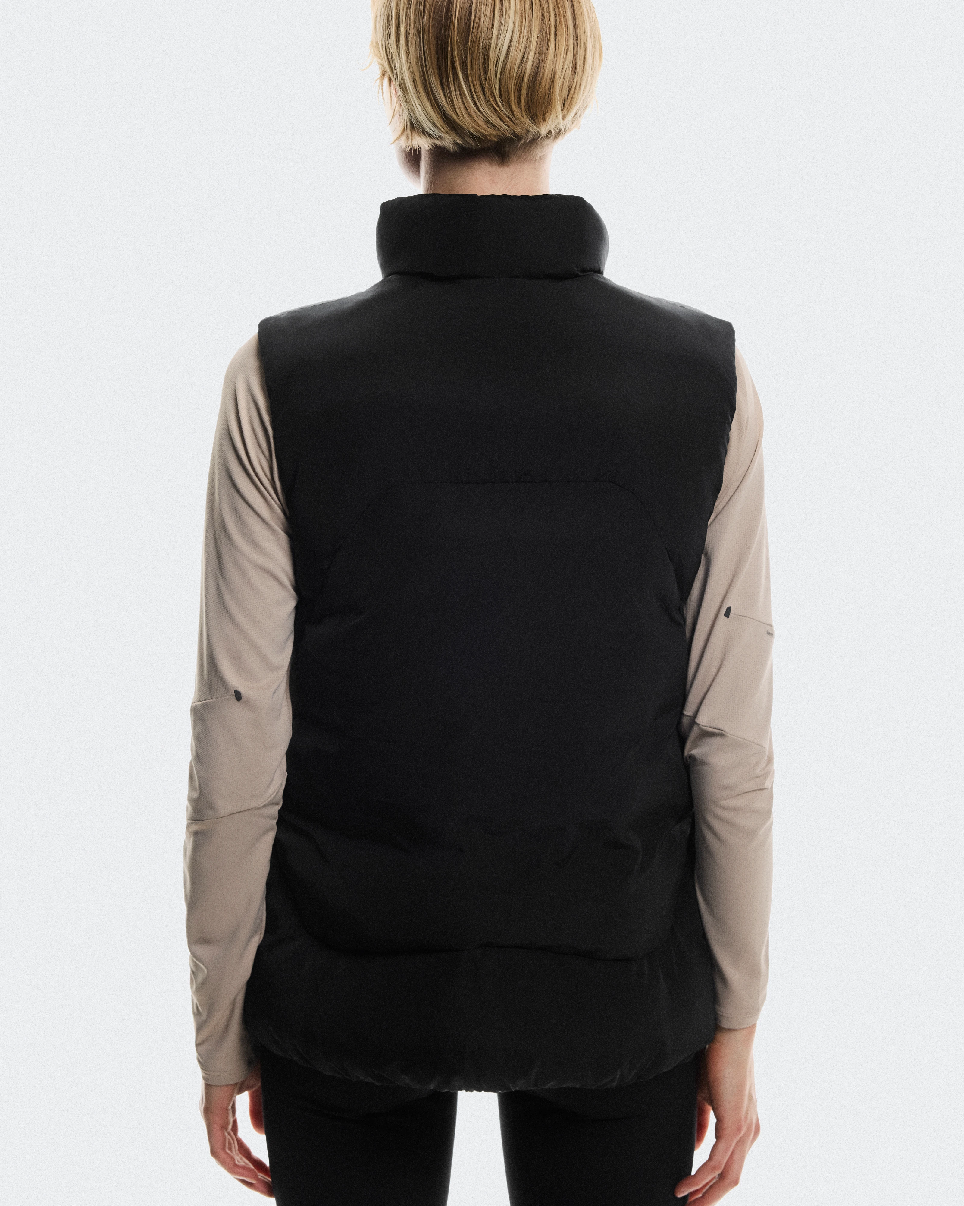 On All-Day Puffer Vest Black Femme Vestes