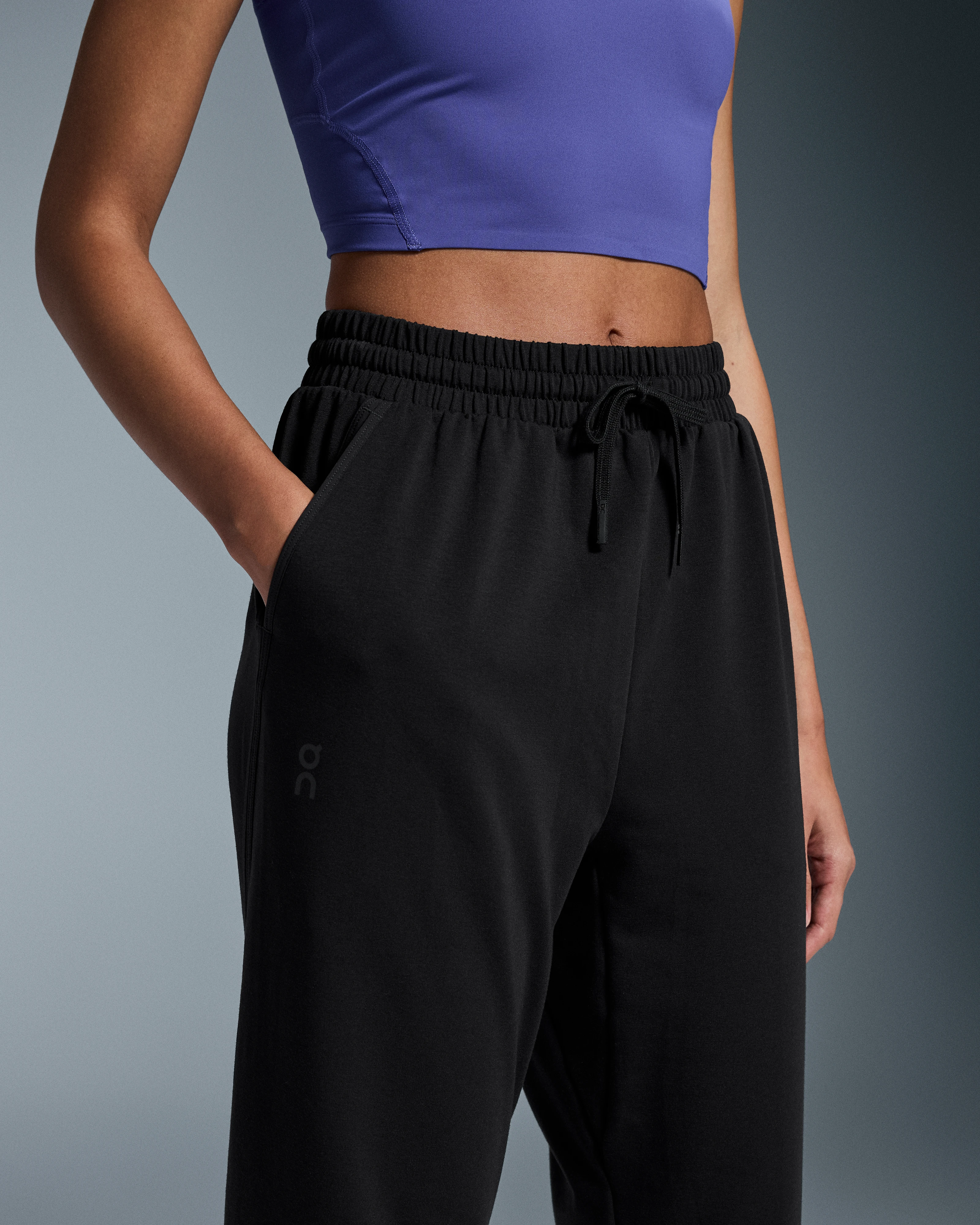 On Studio Joggers Black Femme Pantalons