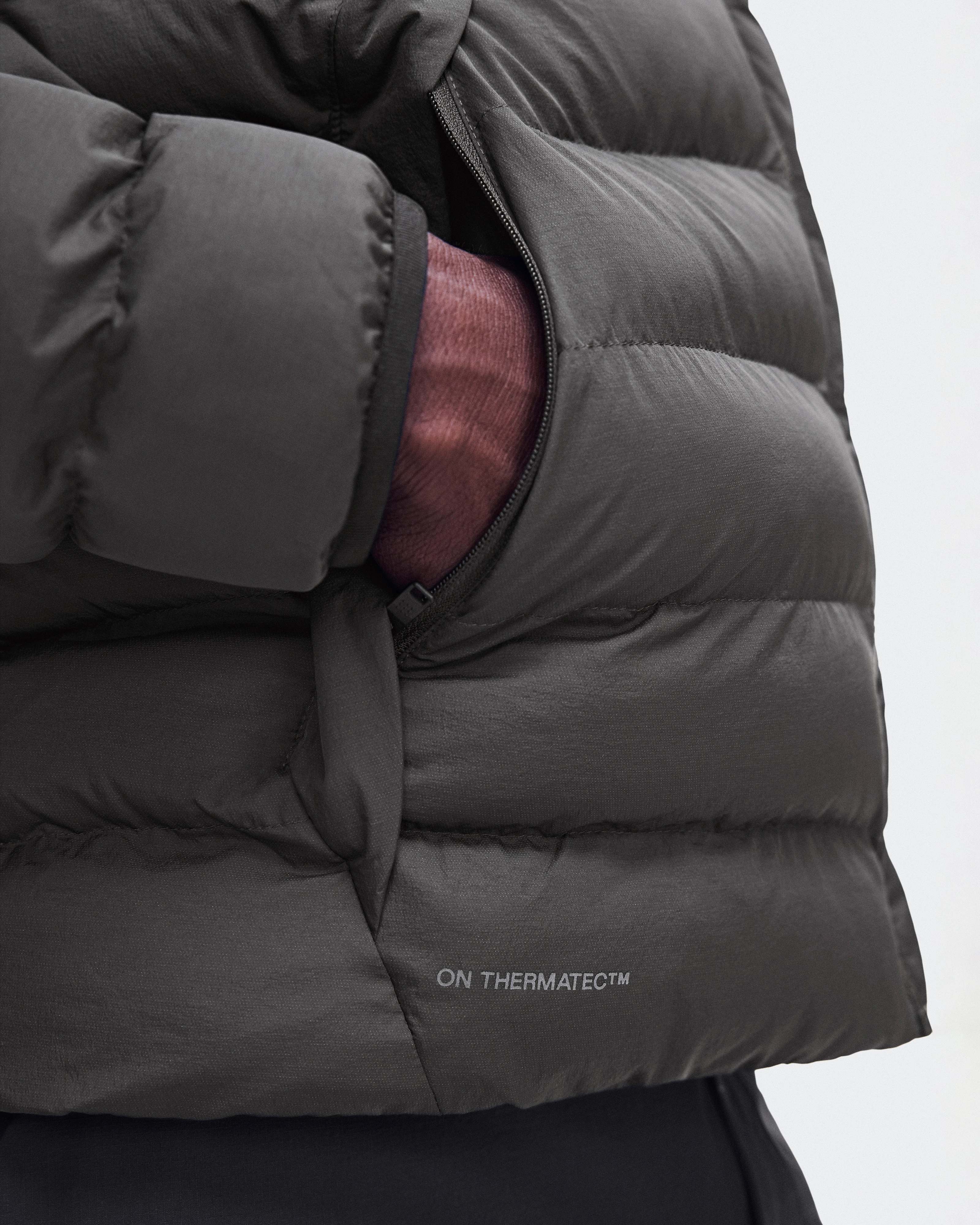 On Ascent Puffer Jacket Espresso Homme Vestes