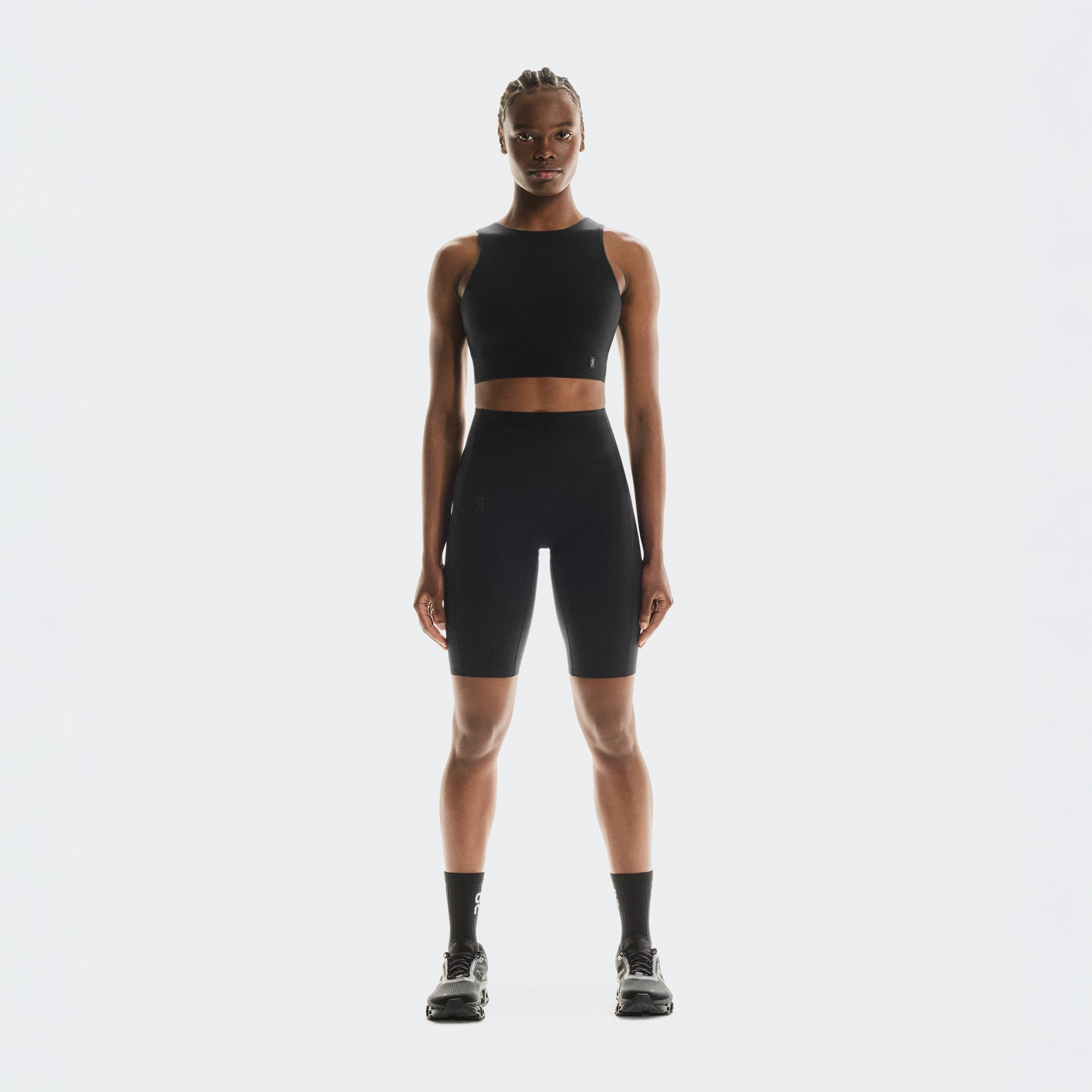 On Studio Tights Short Black Femme – Faible intensité, douceur, galbant Leggings Shorts