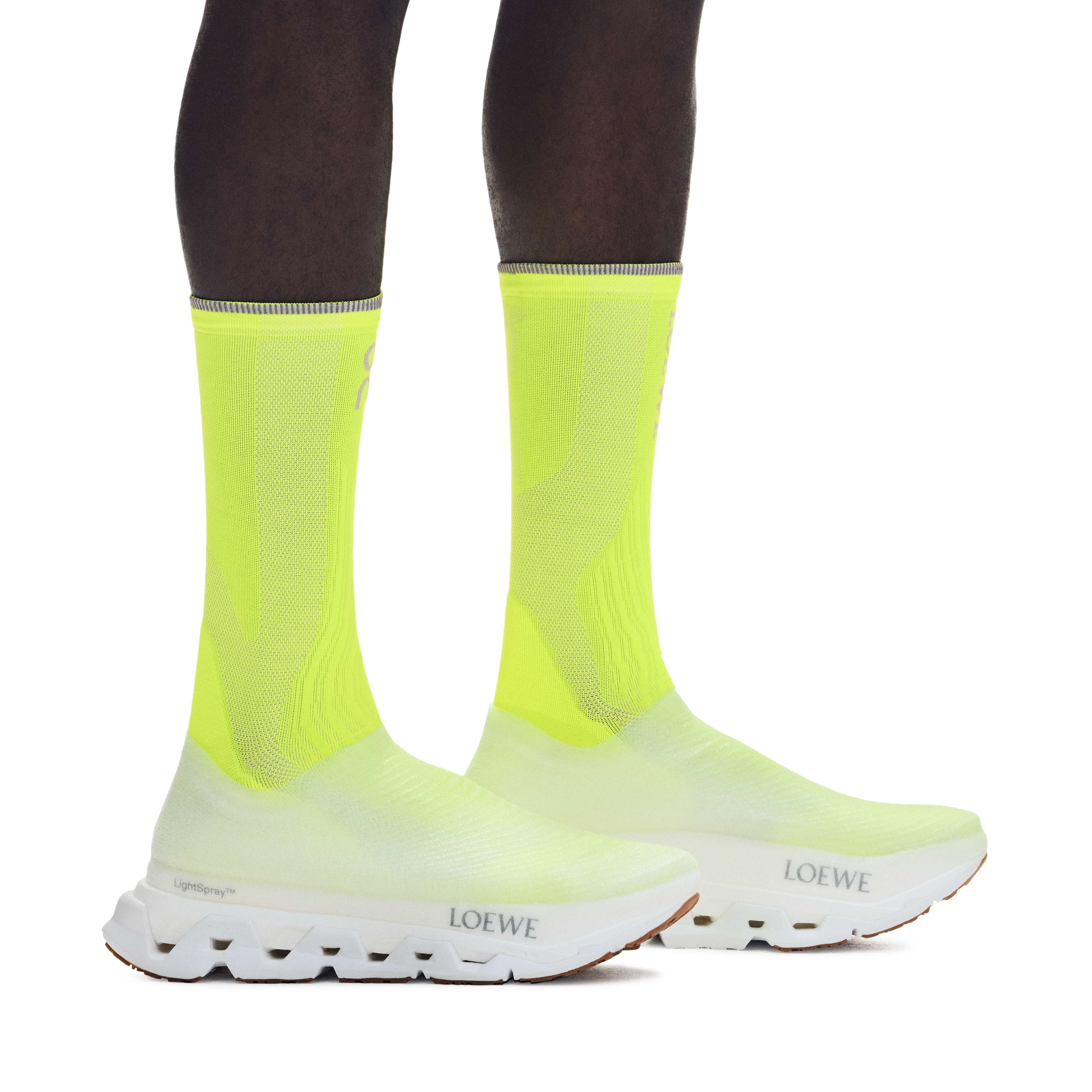 On LightSpray Cloudmonster LOEWE White Unisexe Chaussures