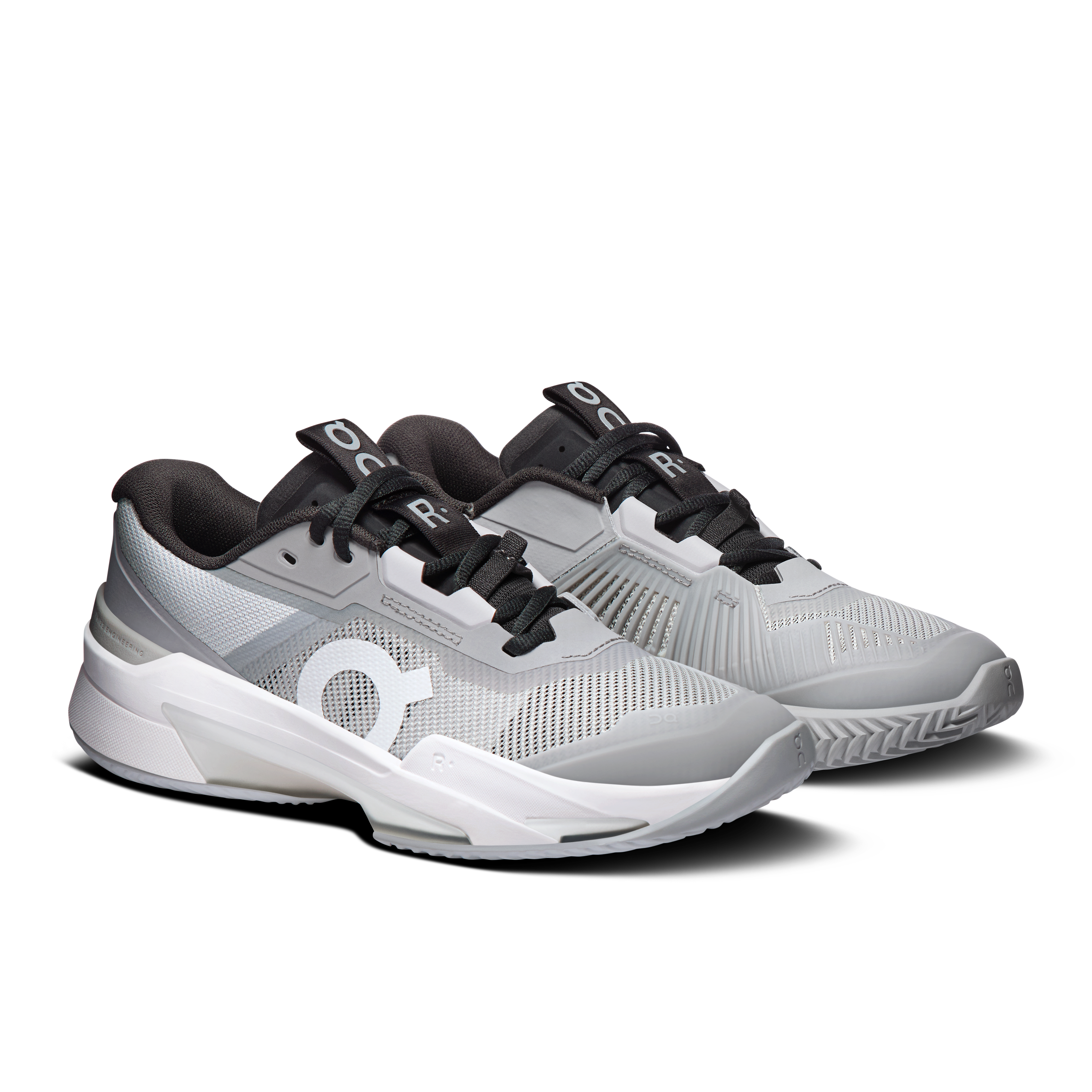 On THE ROGER Pro Fire Clay Glacier & Black Femme Tennis Chaussures