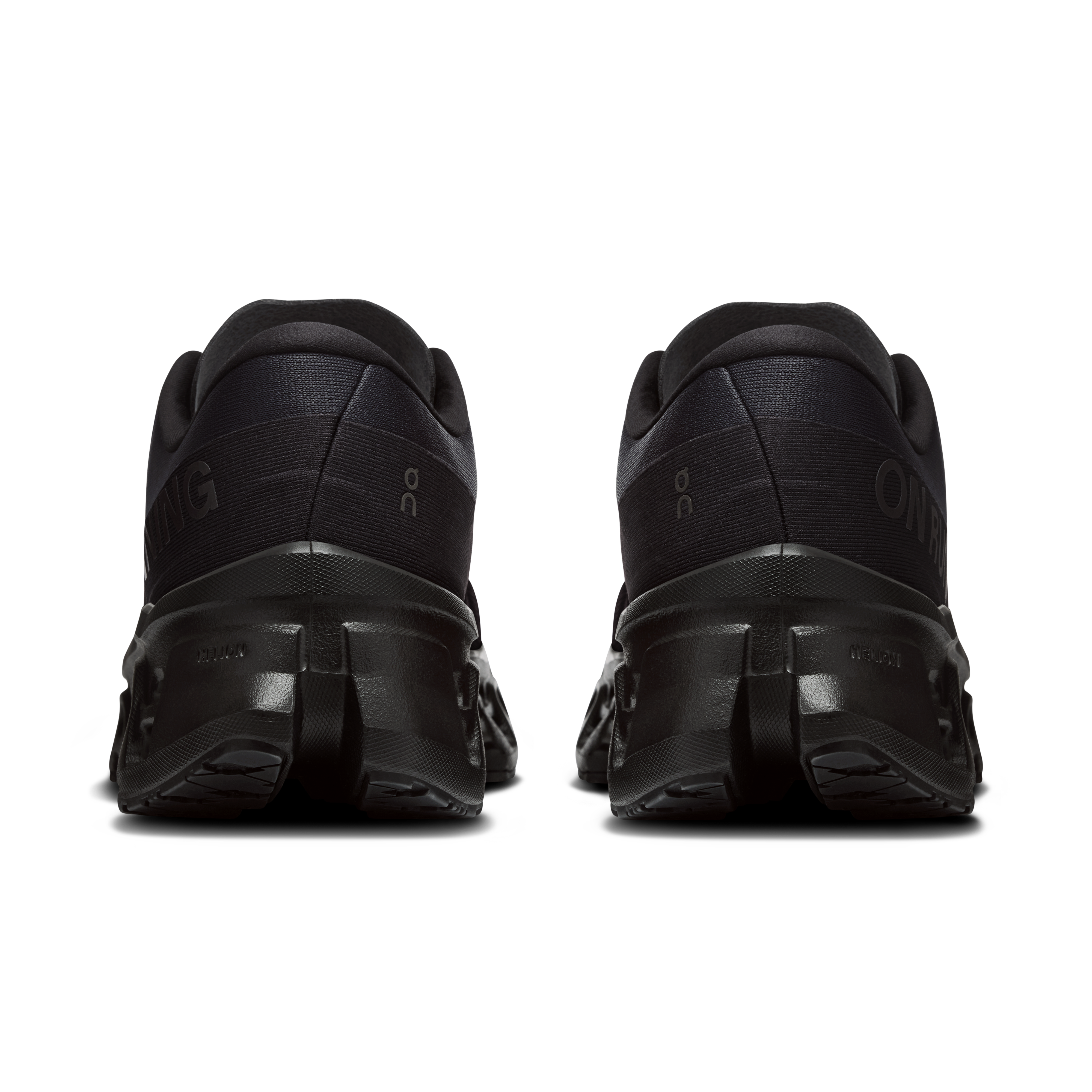 On Cloudmonster 3 Wide Black & Black Homme Running sur route Chaussures