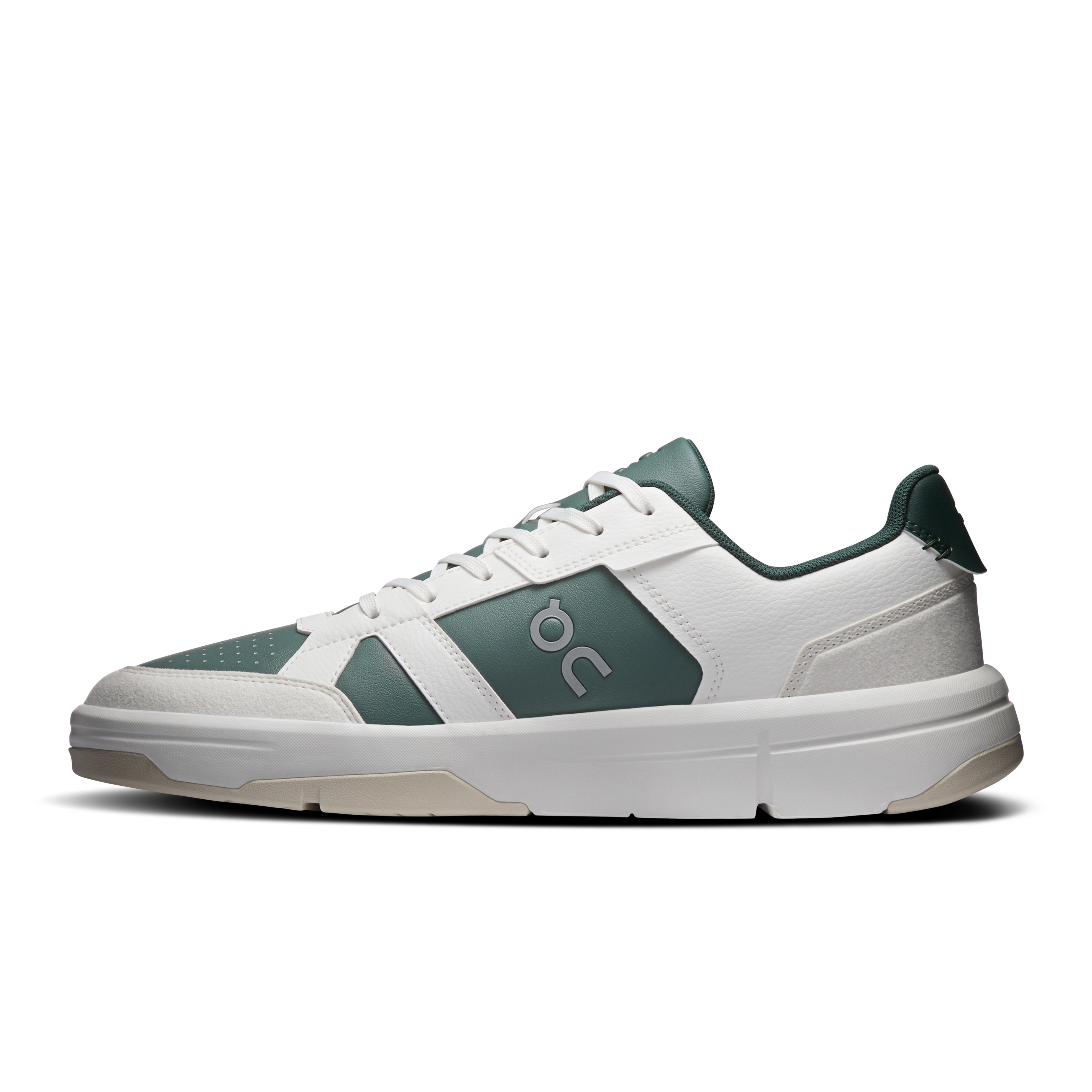 On THE ROGER Clubhouse Ivory & Olive Homme Tennis Chaussures