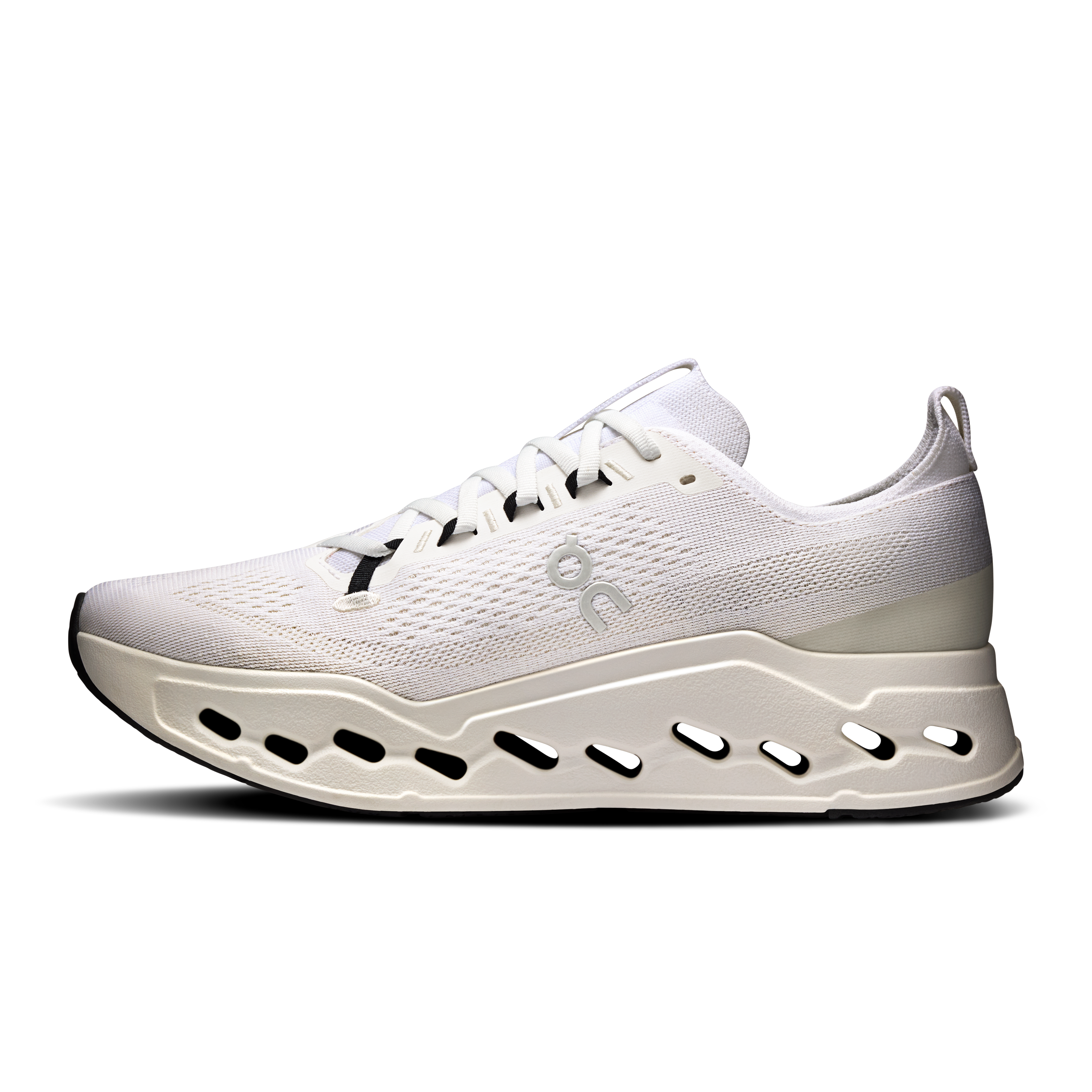 On Cloudsurfer Max White & White Homme Running sur route Chaussures
