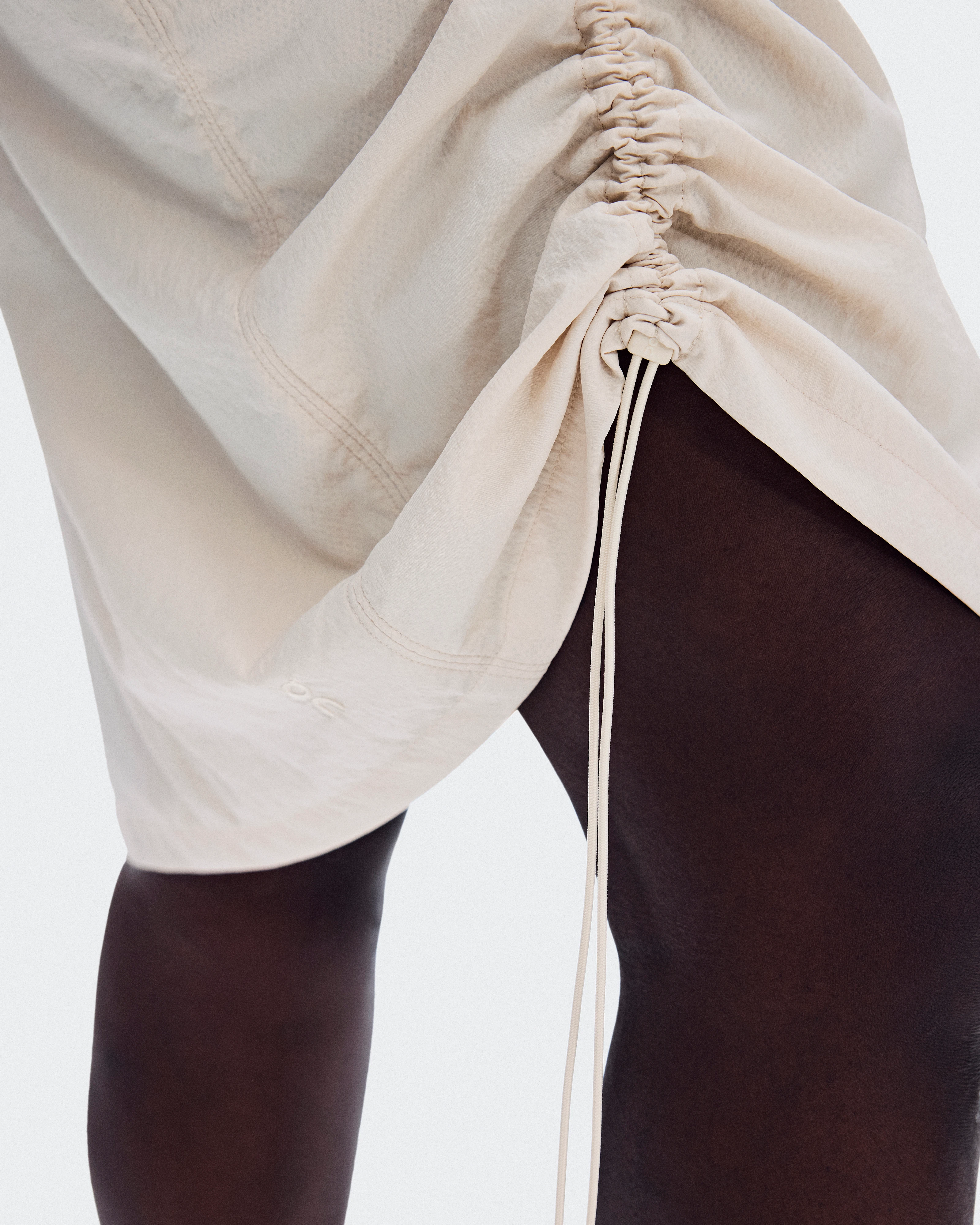 On Drawstring Midi Skirt Grain Femme Jupes