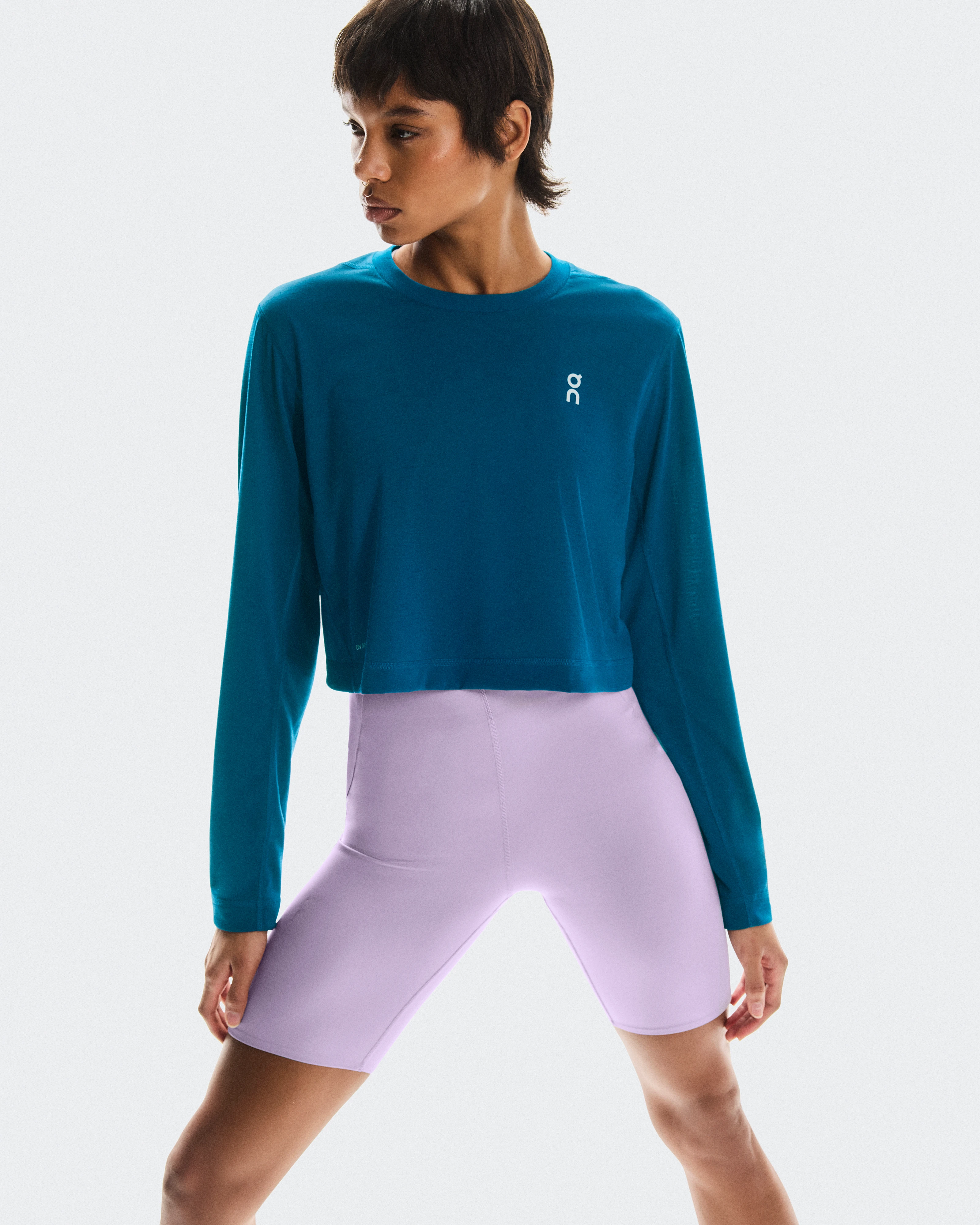 On Train Long-T Crop Tempest Femme Hauts et t-shirts