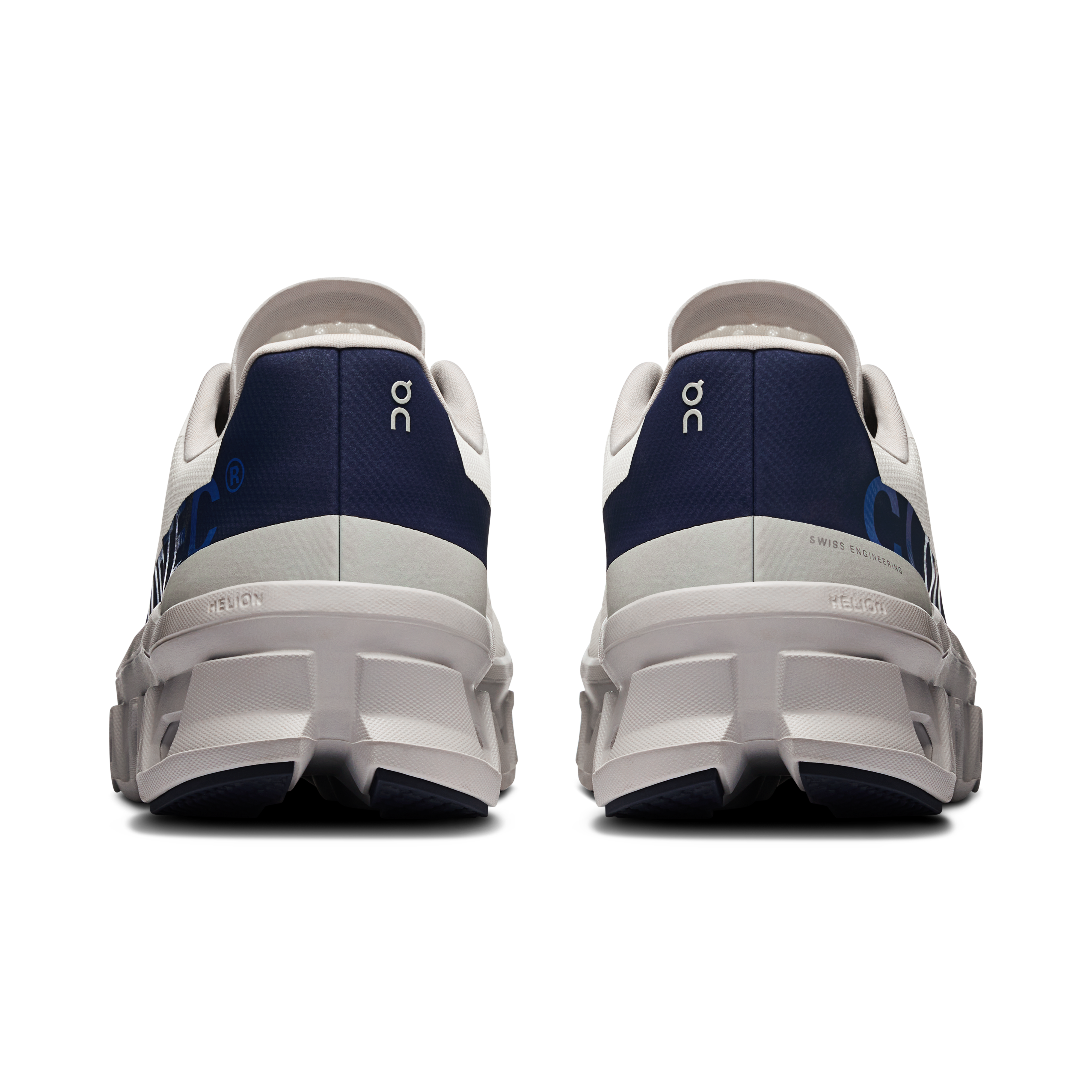 On Cloudmonster Ivory & Midnight Homme Running sur route Chaussures