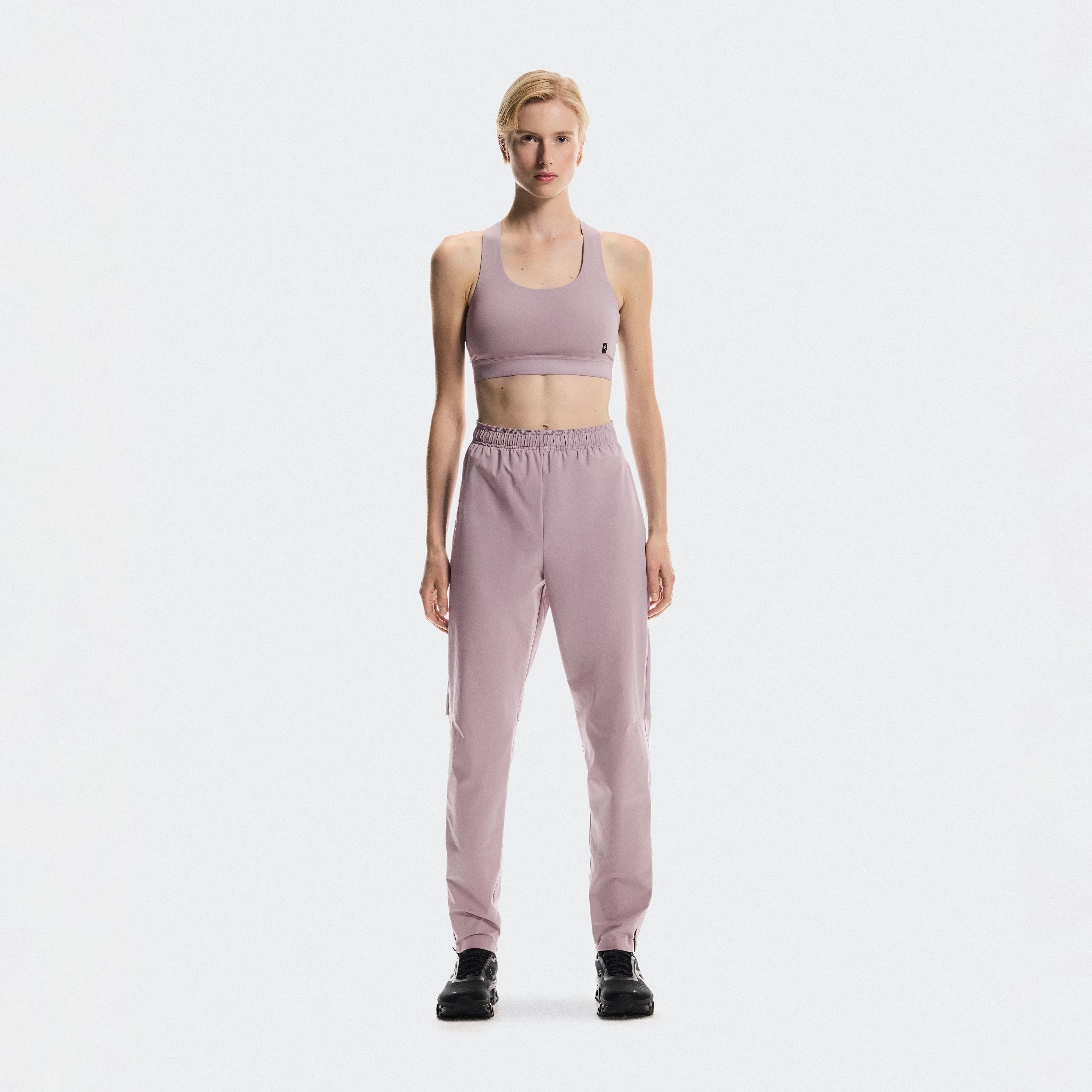 On Core Pants Heron Femme – Running sur route, longue distance, quotidien Pantalons