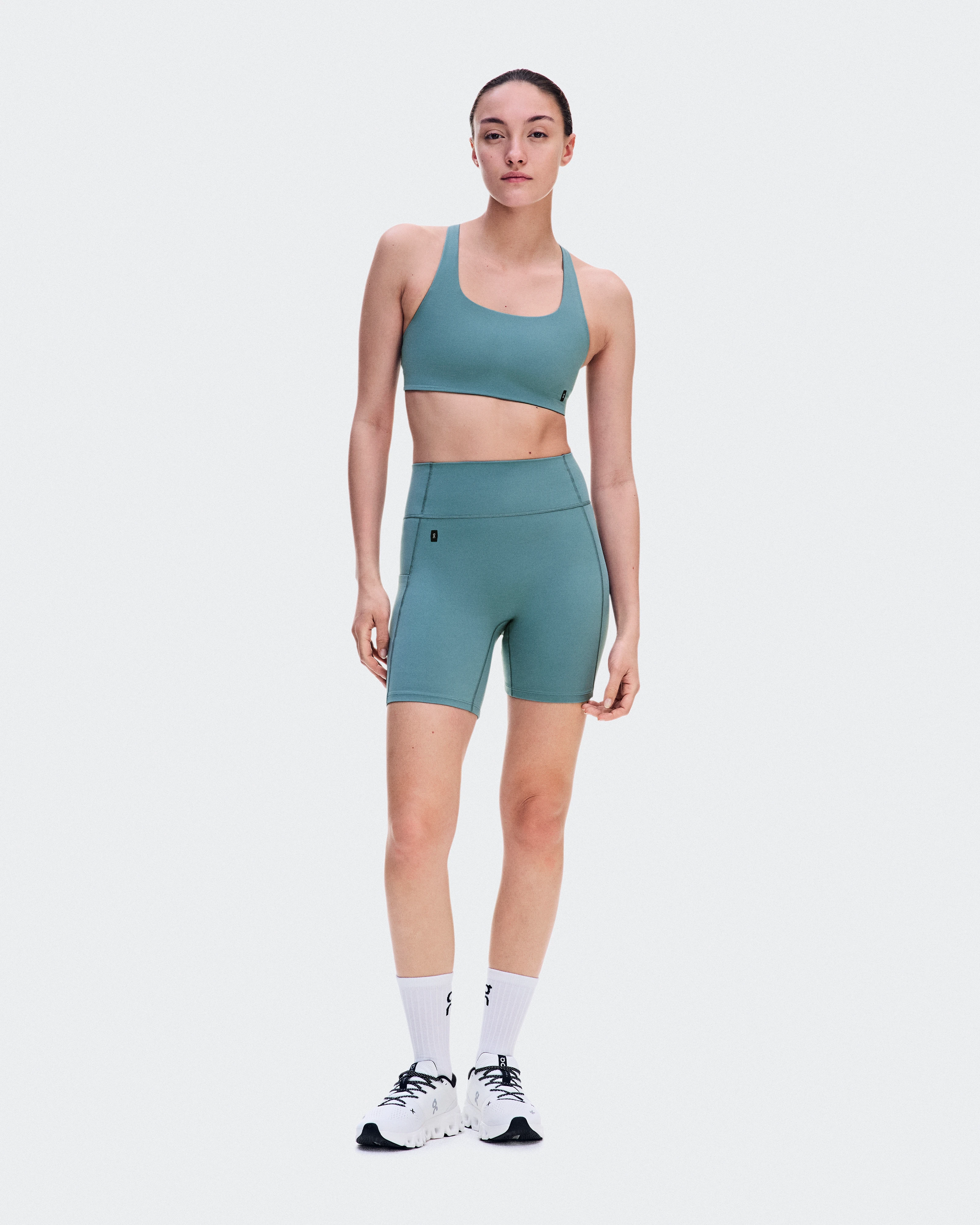 On Studio Leggings Short 6" Agave Femme Leggings
