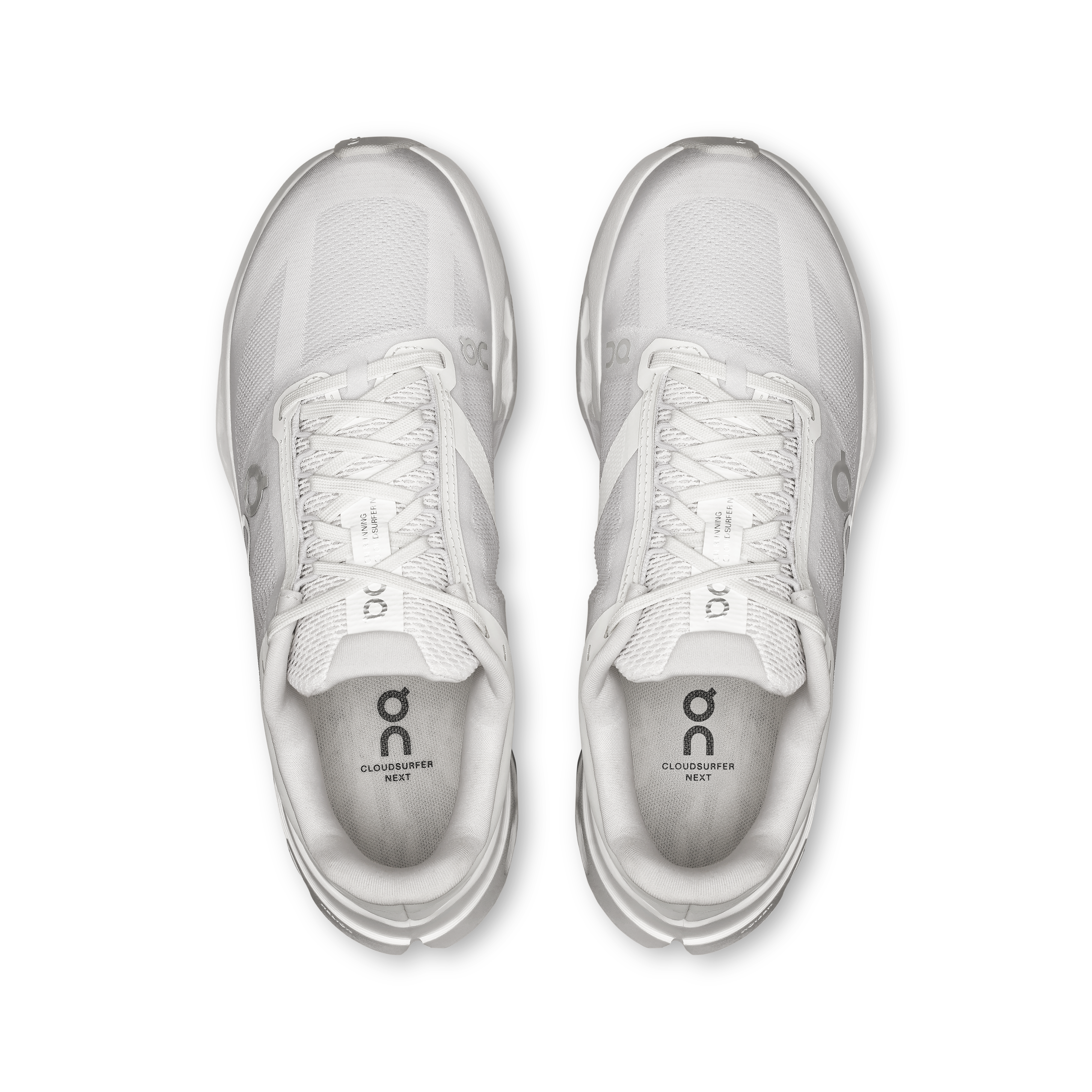 On Cloudsurfer Next White & White Femme Running sur route Chaussures
