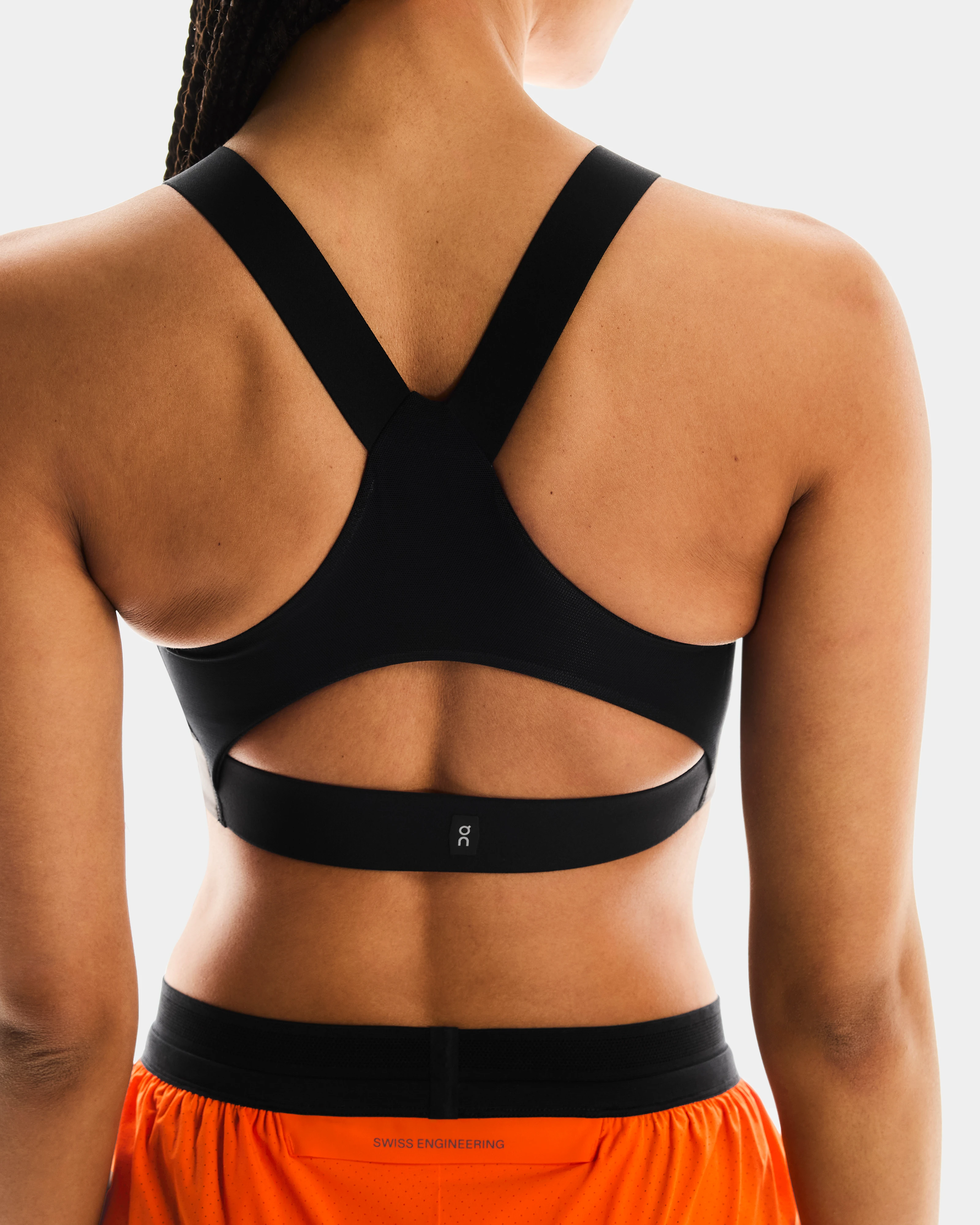 On Performance Bra AOP Cinder & Black Femme Brassières