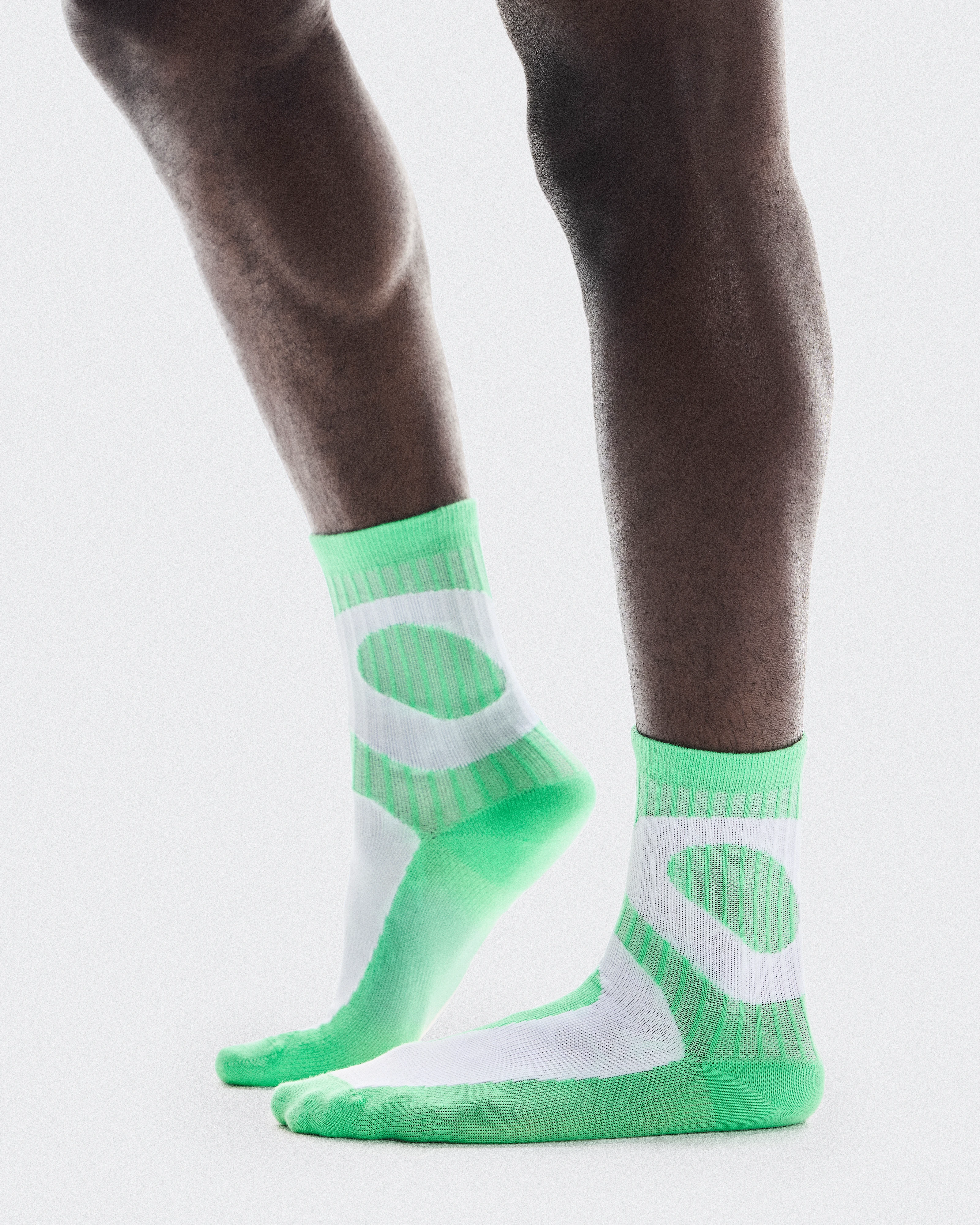 On Liquid Logo Sock High 2P Tempest & Honeydew Unisexe Chaussettes