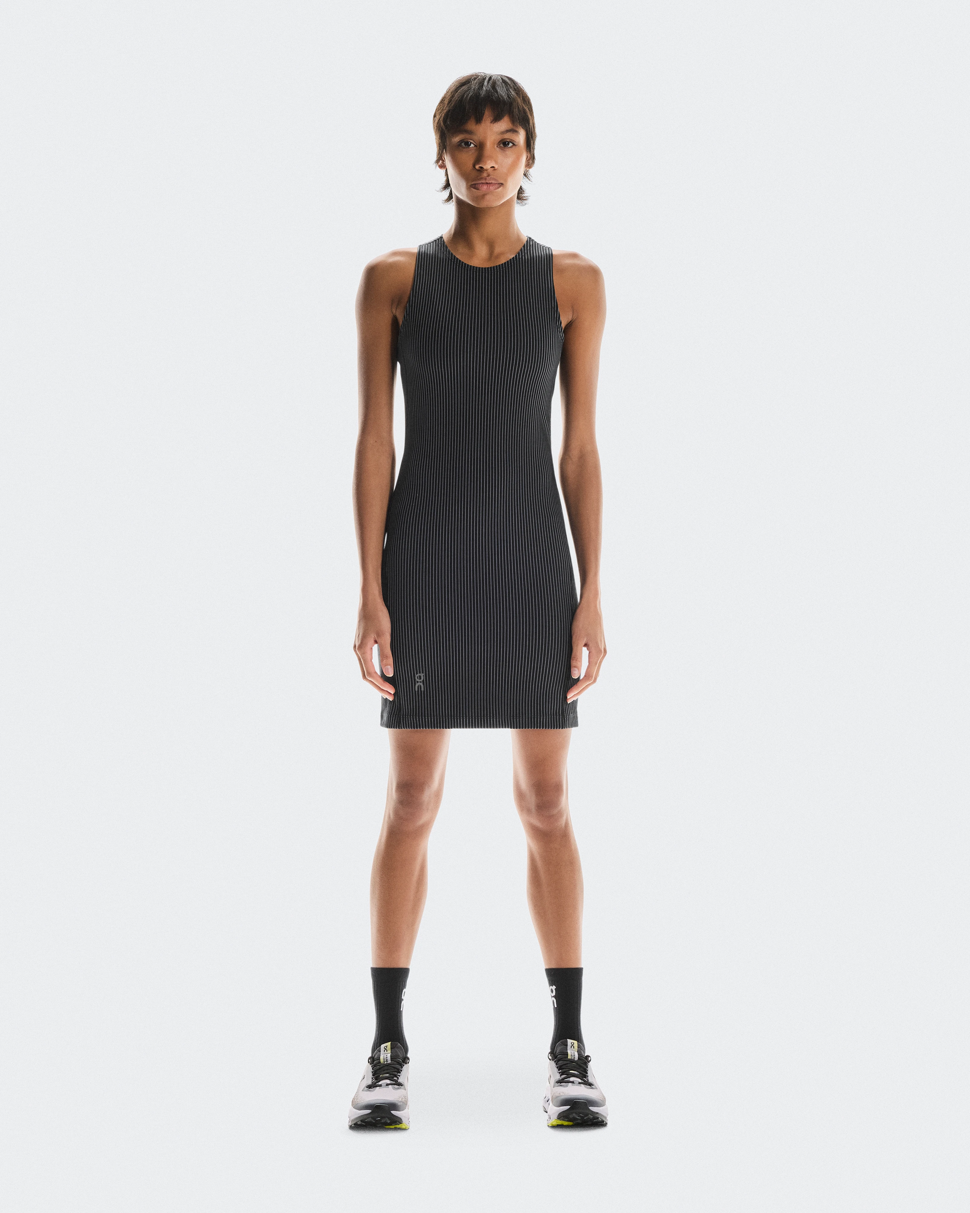 On All-Day Ribbed Dress Black & Rock Femme Robes