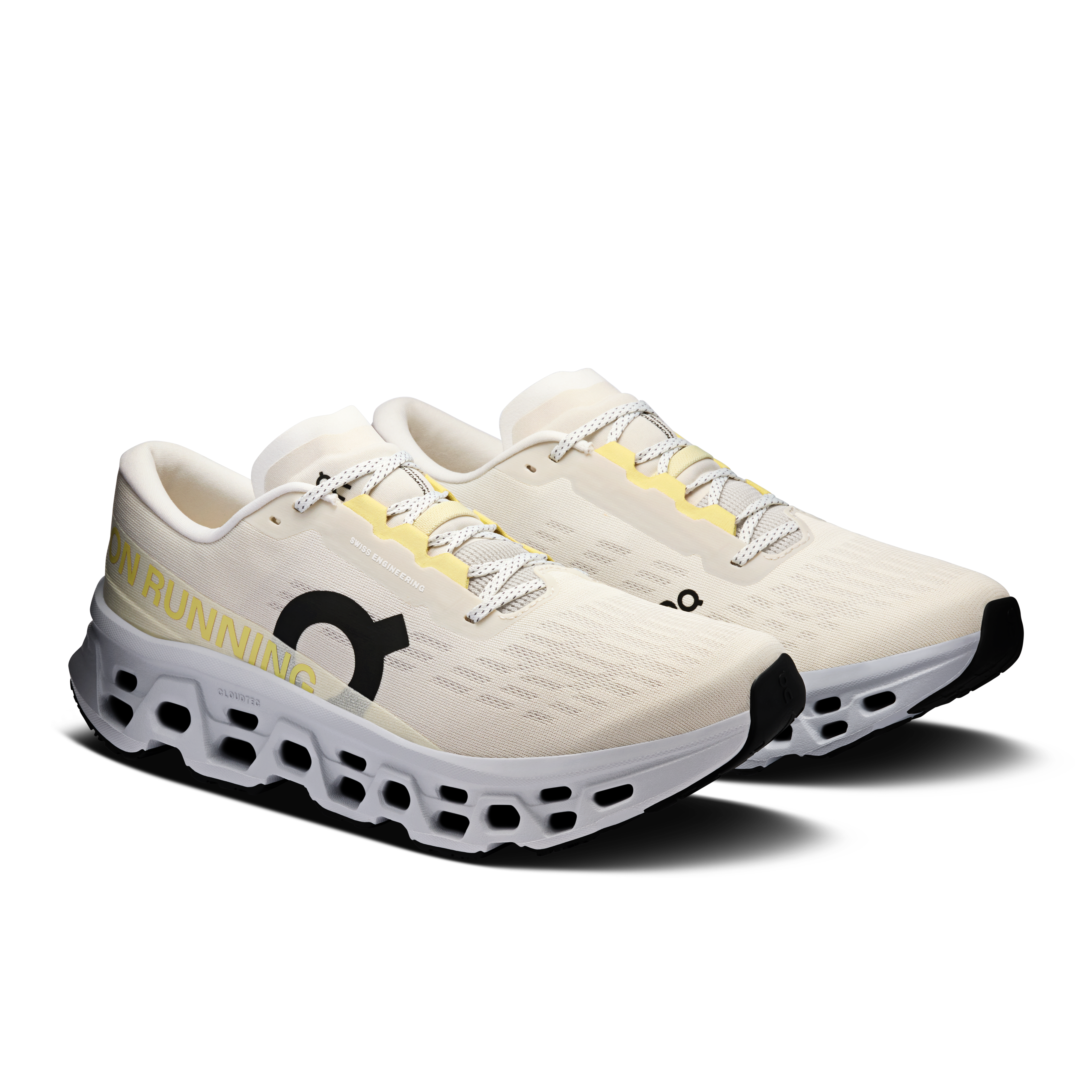 On Cloudmonster 3 Ghost & Glacier Homme Running sur route Chaussures