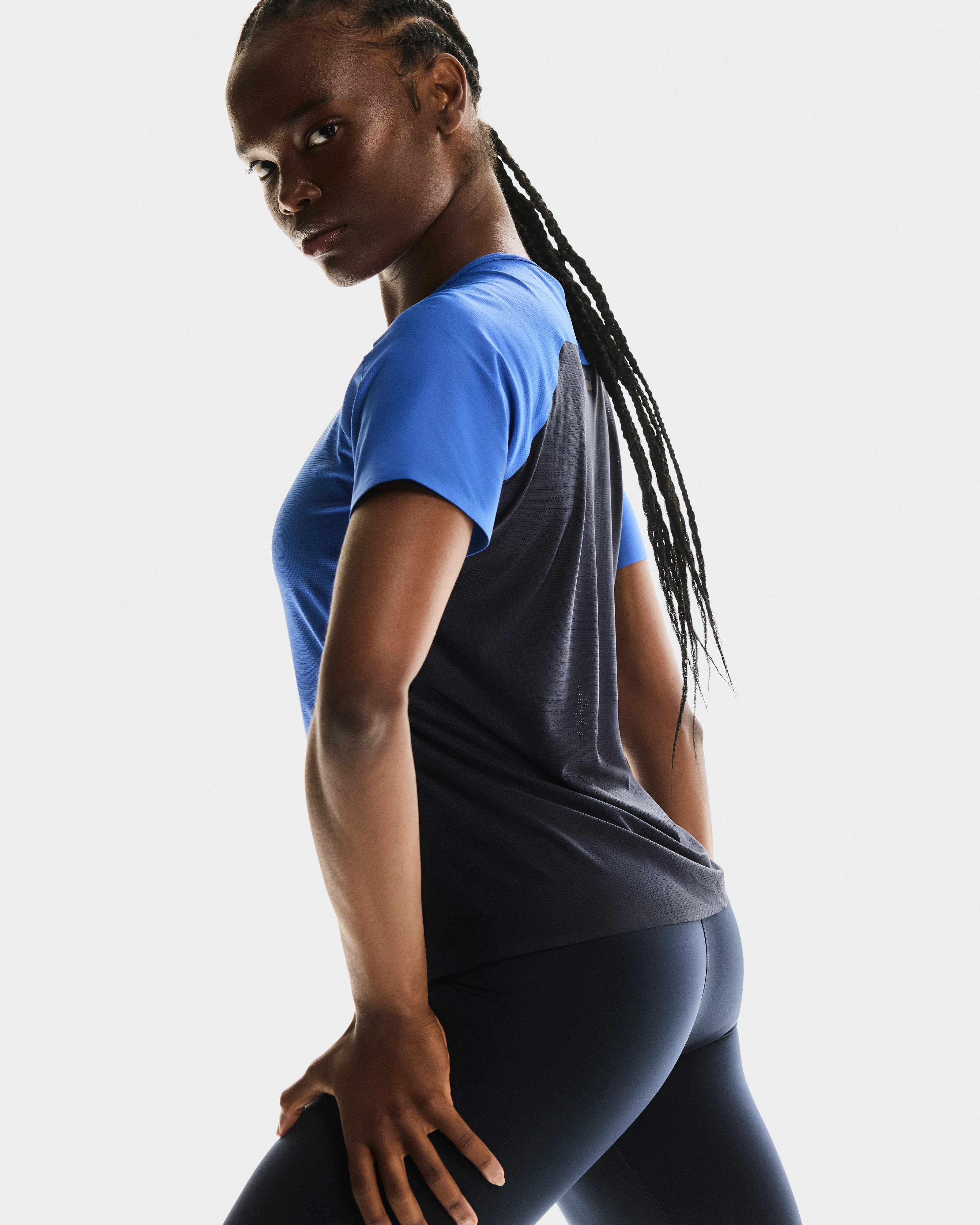 On Performance-T Zaffre & Navy Femme Hauts et t-shirts