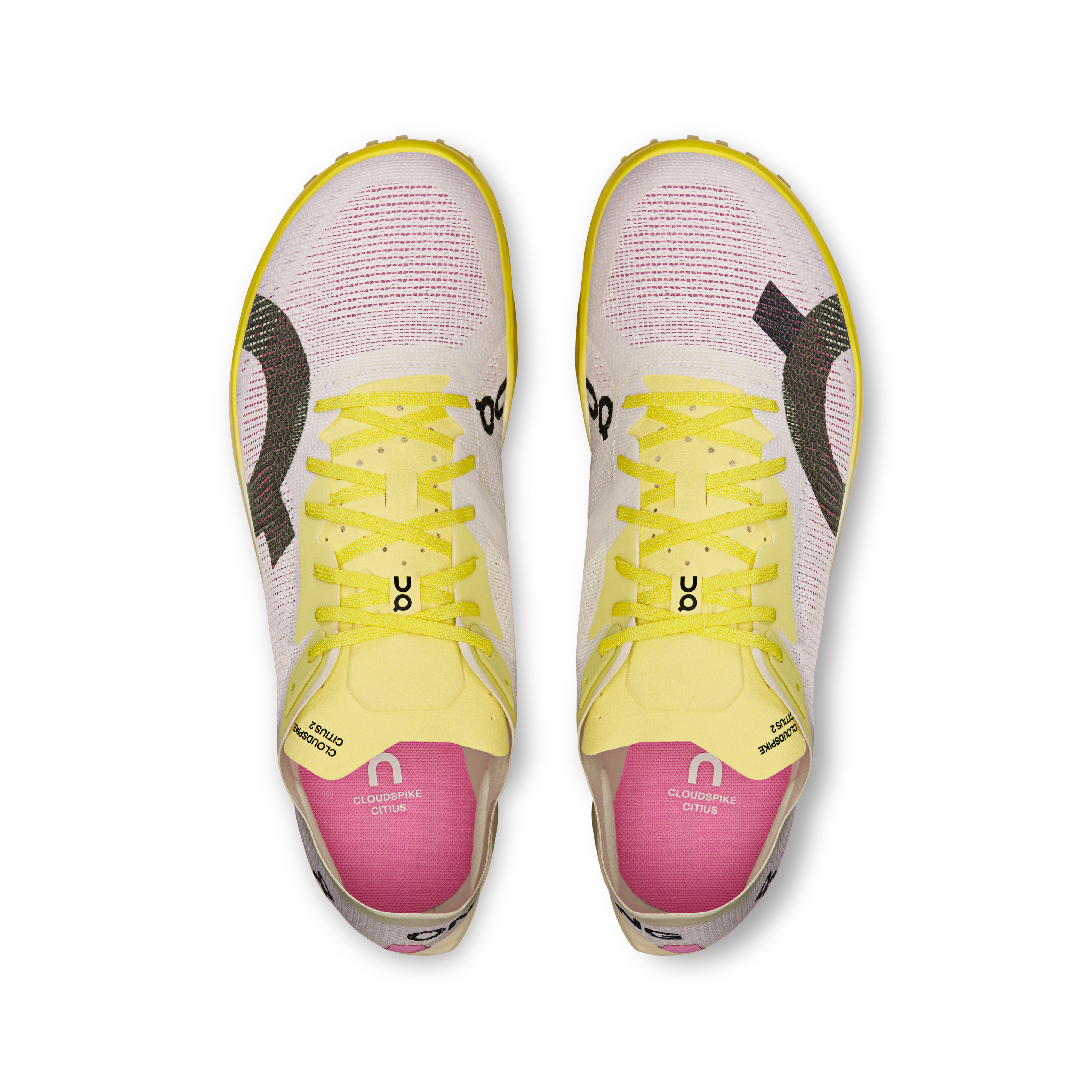 On Cloudspike Citius 2 White & Raspberry Homme Athlétisme Chaussures