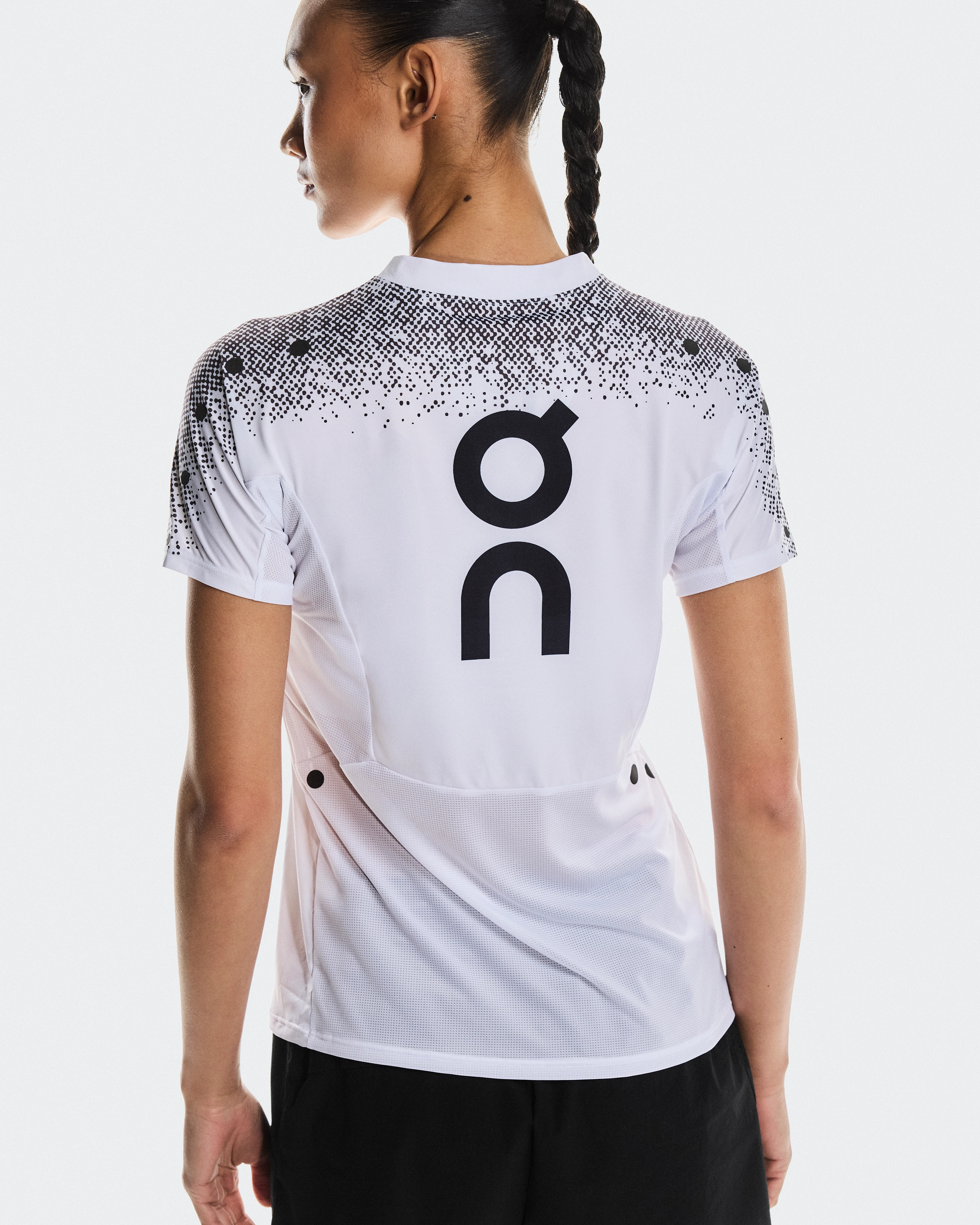 On Ultra-T White & Iron Femme Hauts et t-shirts