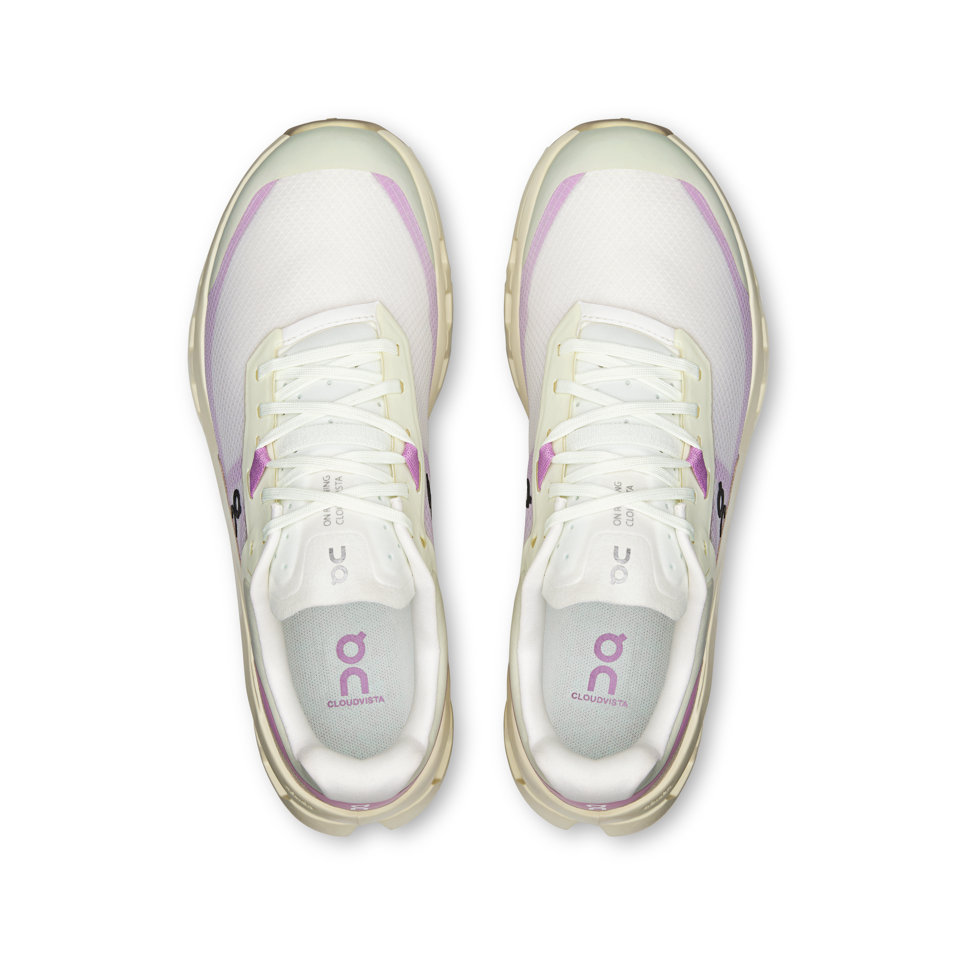 On Cloudvista 2 Ivory & Seedling Femme Running de trail Chaussures