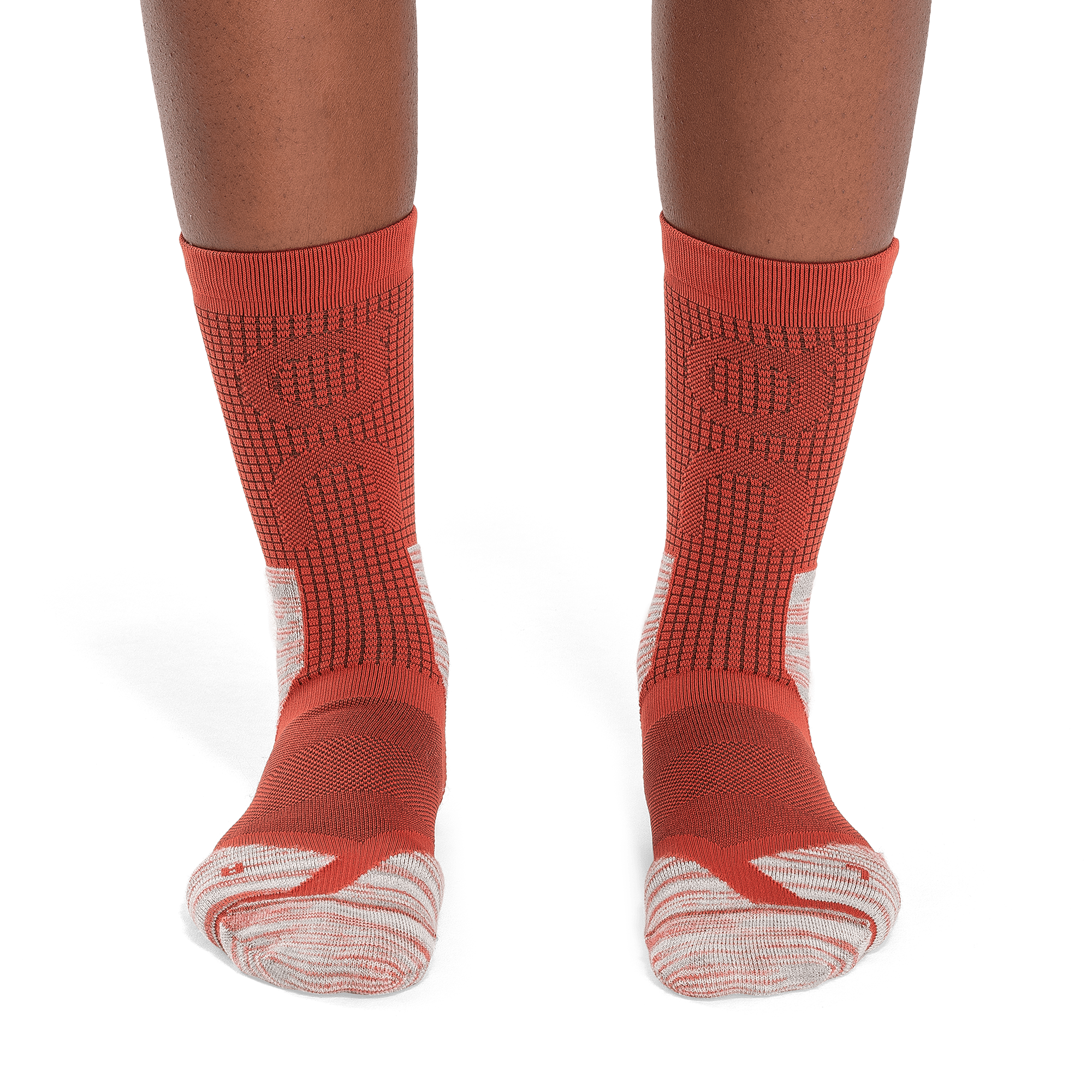 On Explorer Merino Sock Chili & Red Femme Chaussettes