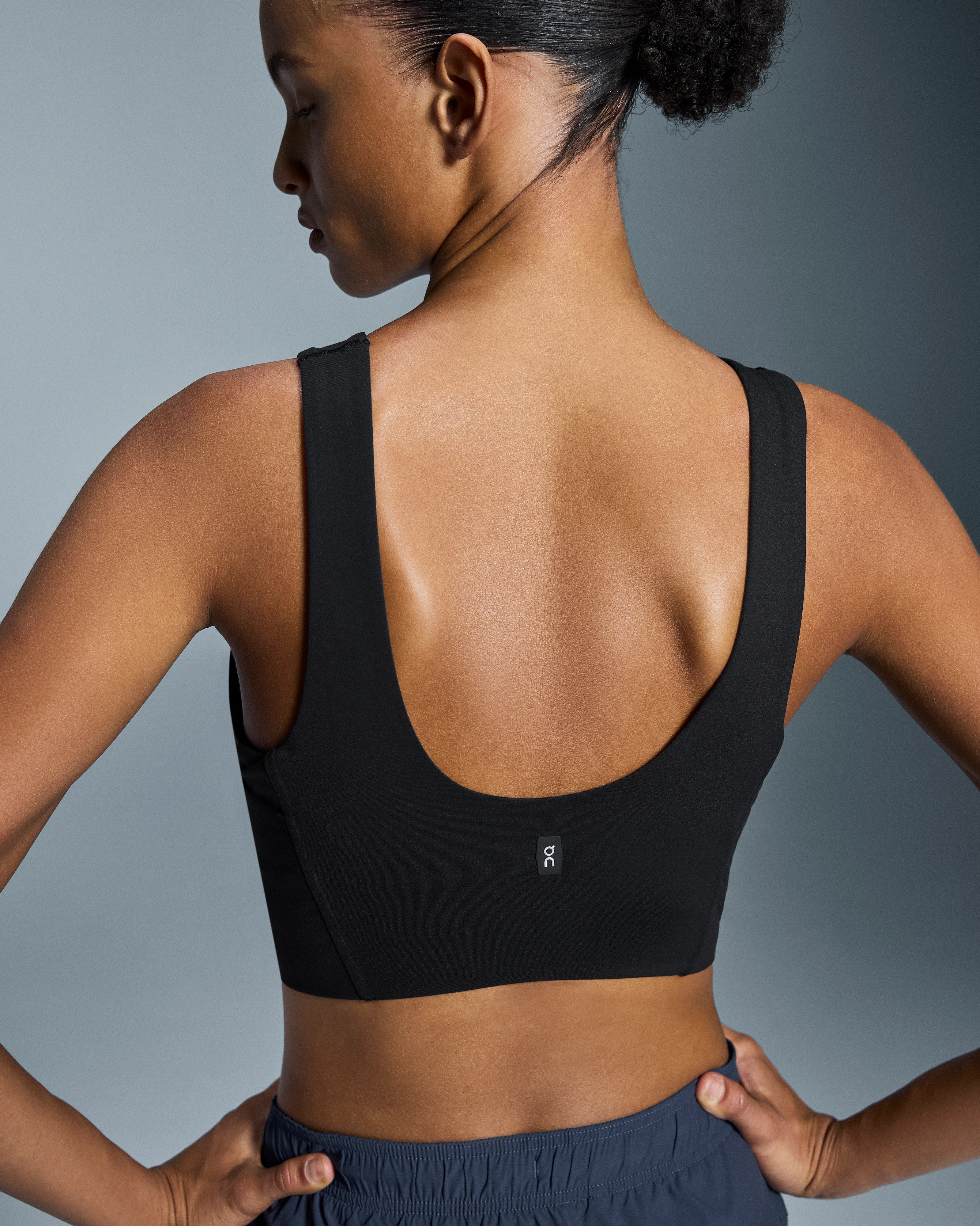 On Core 2-in-1 Crop Black Femme Hauts et t-shirts