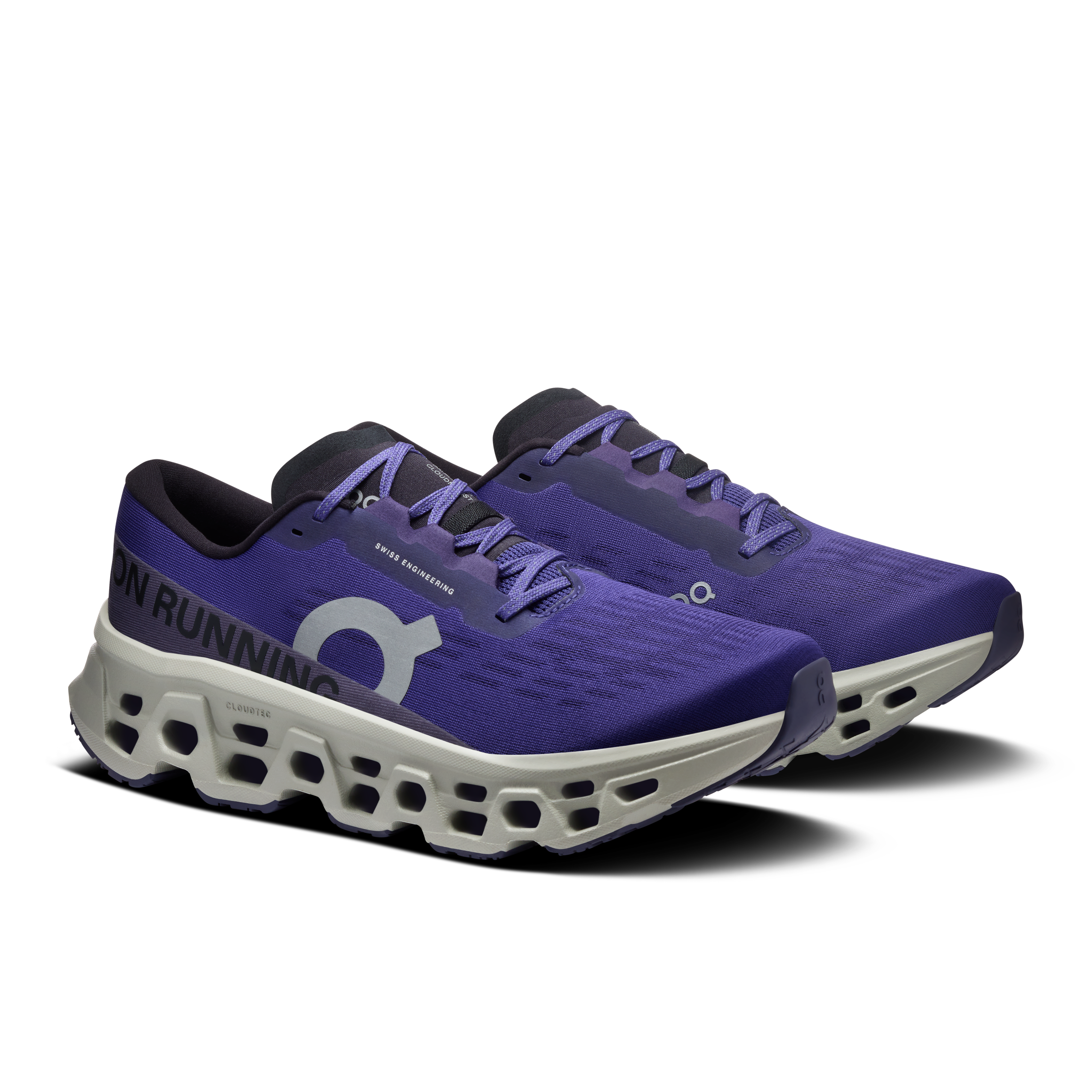 On Cloudmonster 3 Wide Twilight & White Homme Running sur route Chaussures