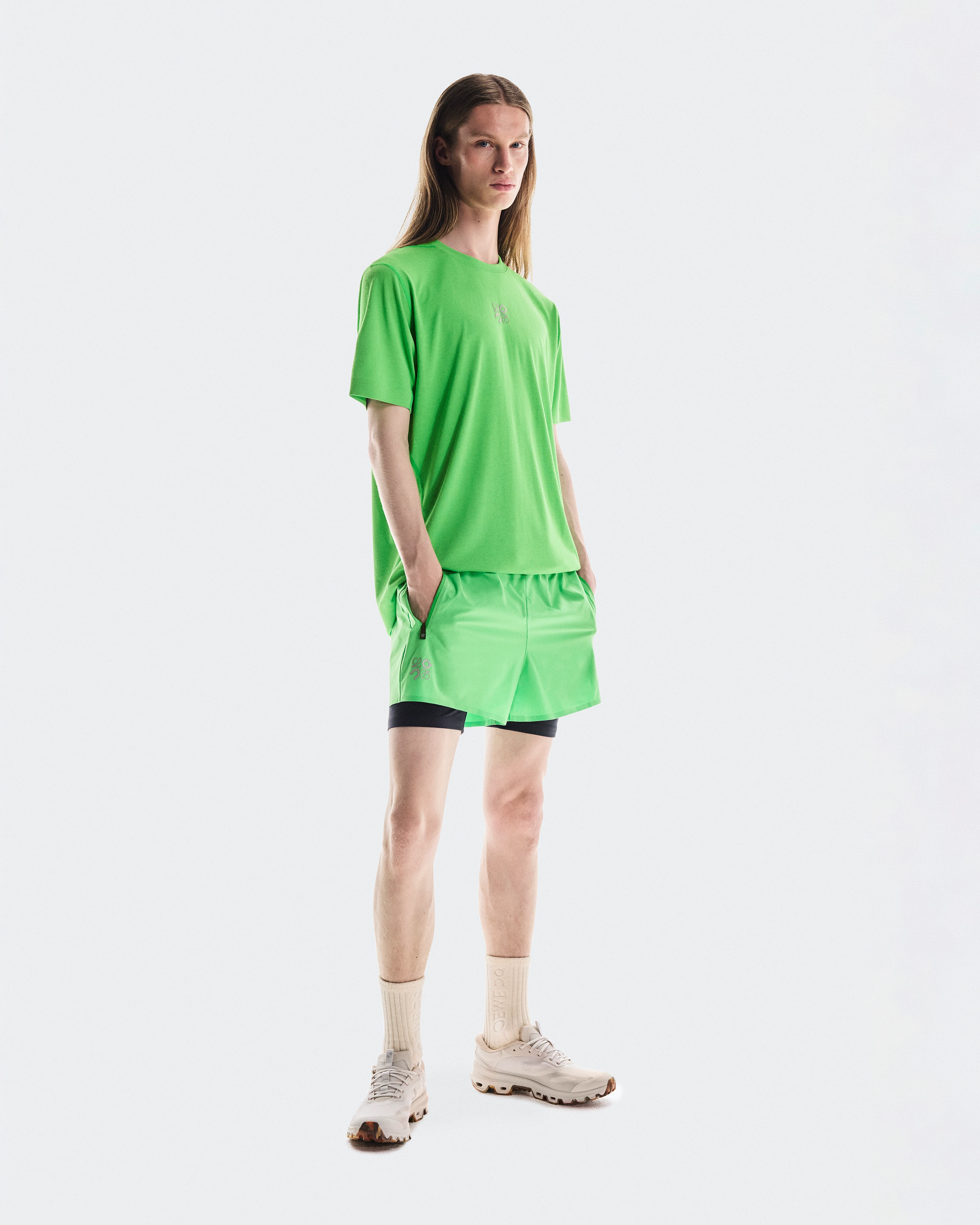 On Performance Shorts LOEWE Green Homme Shorts