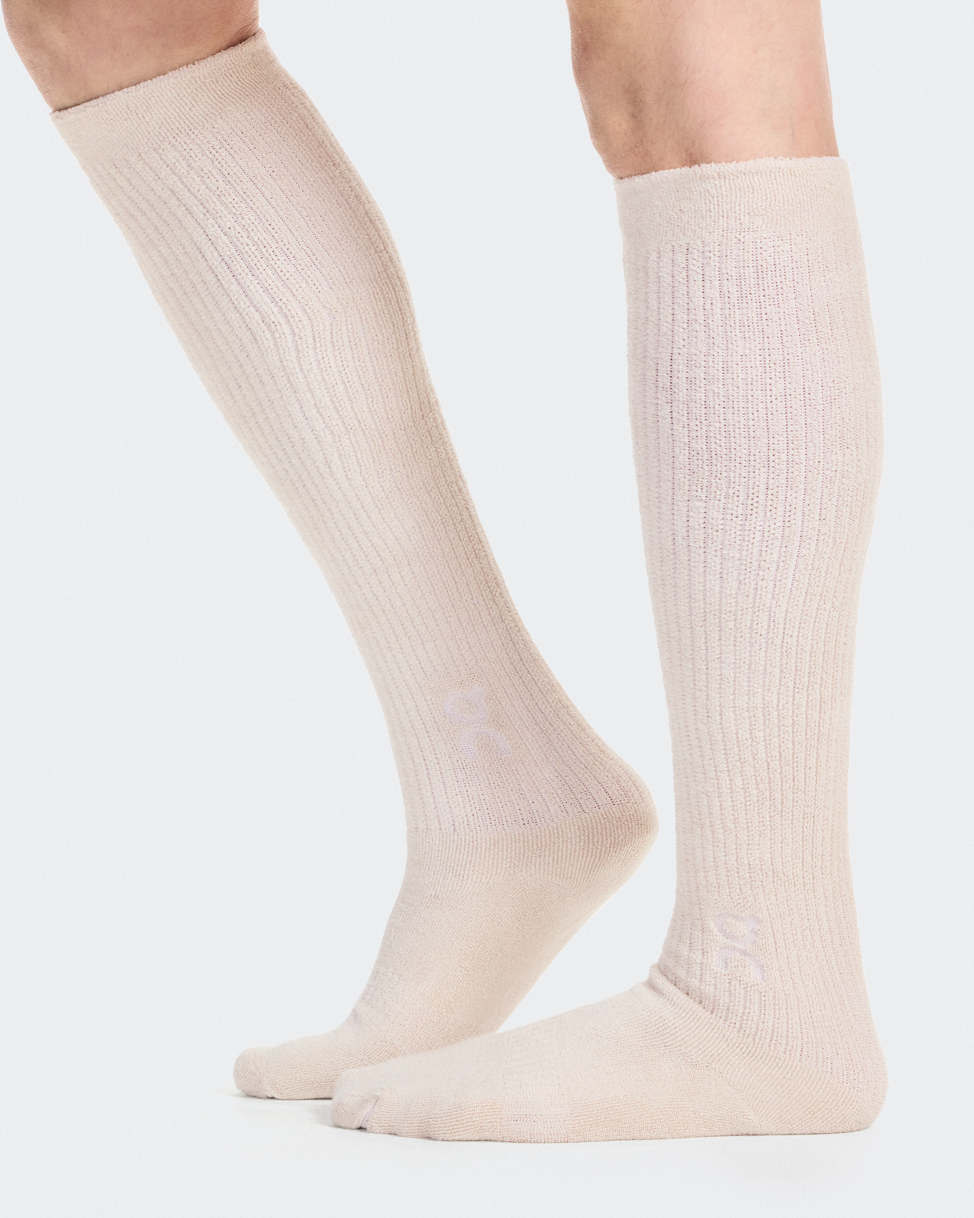 On Terry Sock Knee High Pearl Unisexe Chaussettes