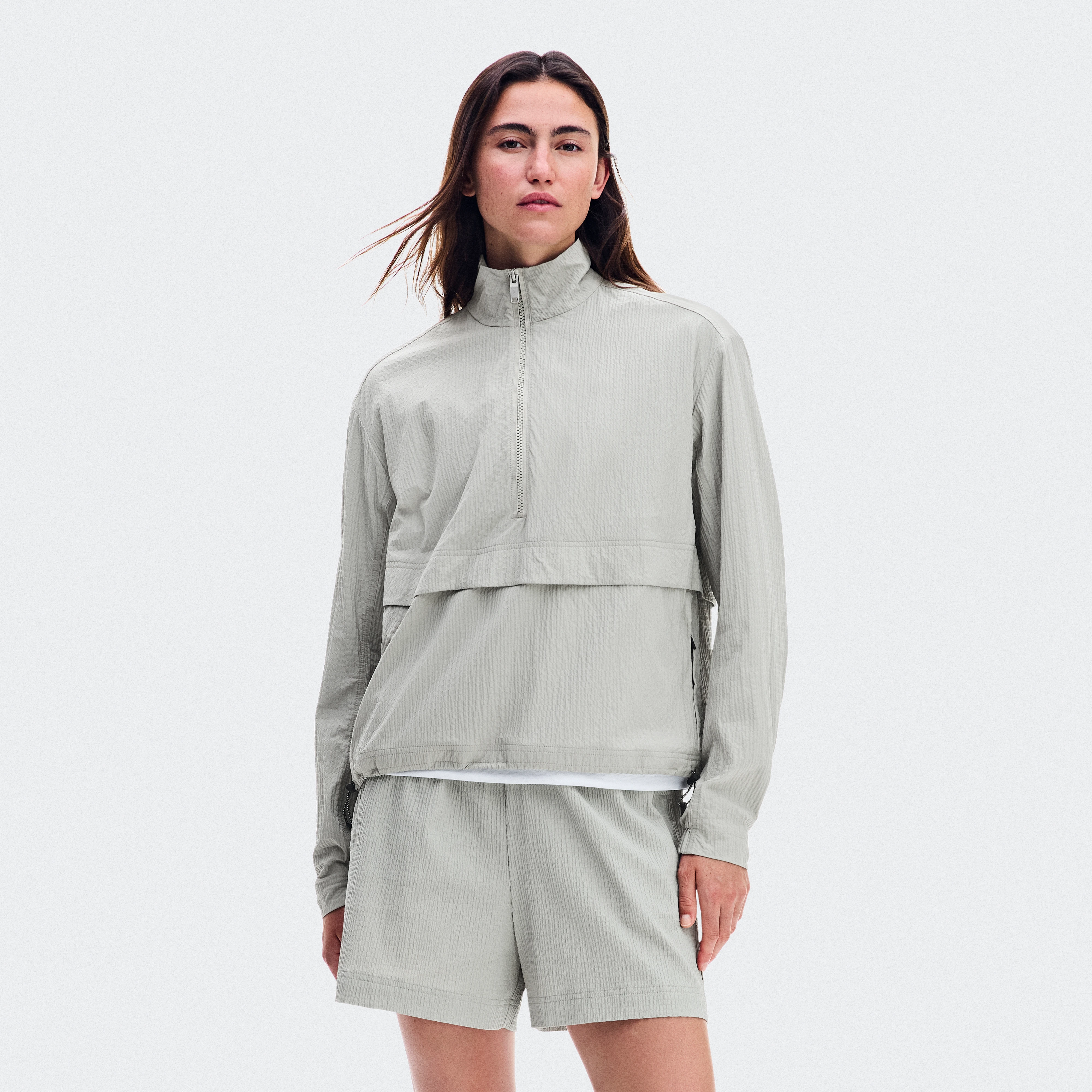 On Courtside 1/2 Zip Eaze Brume Femme – Tennis Lifestyle Sweats à capuche et sweats