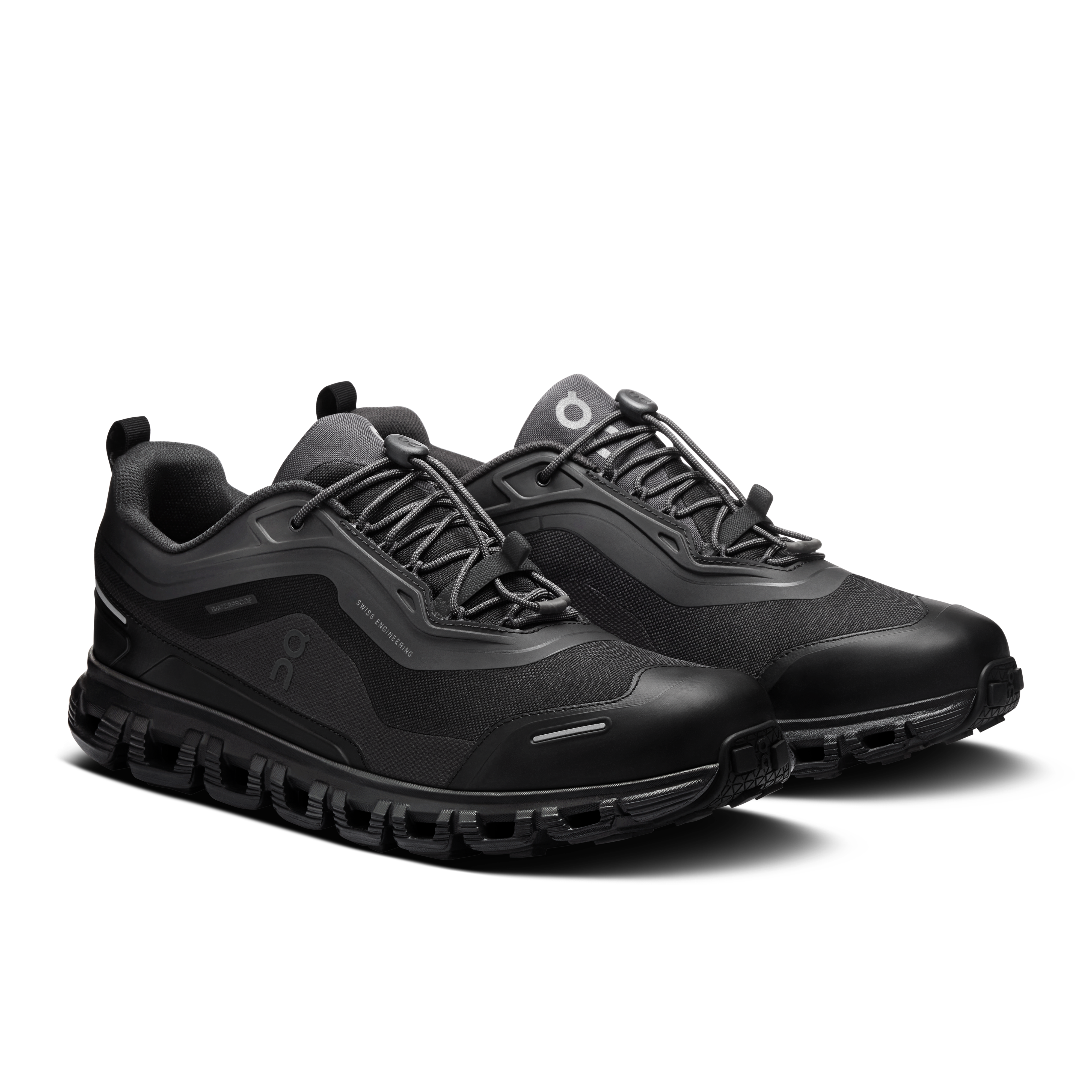 On Cloud 6 Geo Waterproof Black & Black Homme – Randonnée, jour de pluie Chaussures