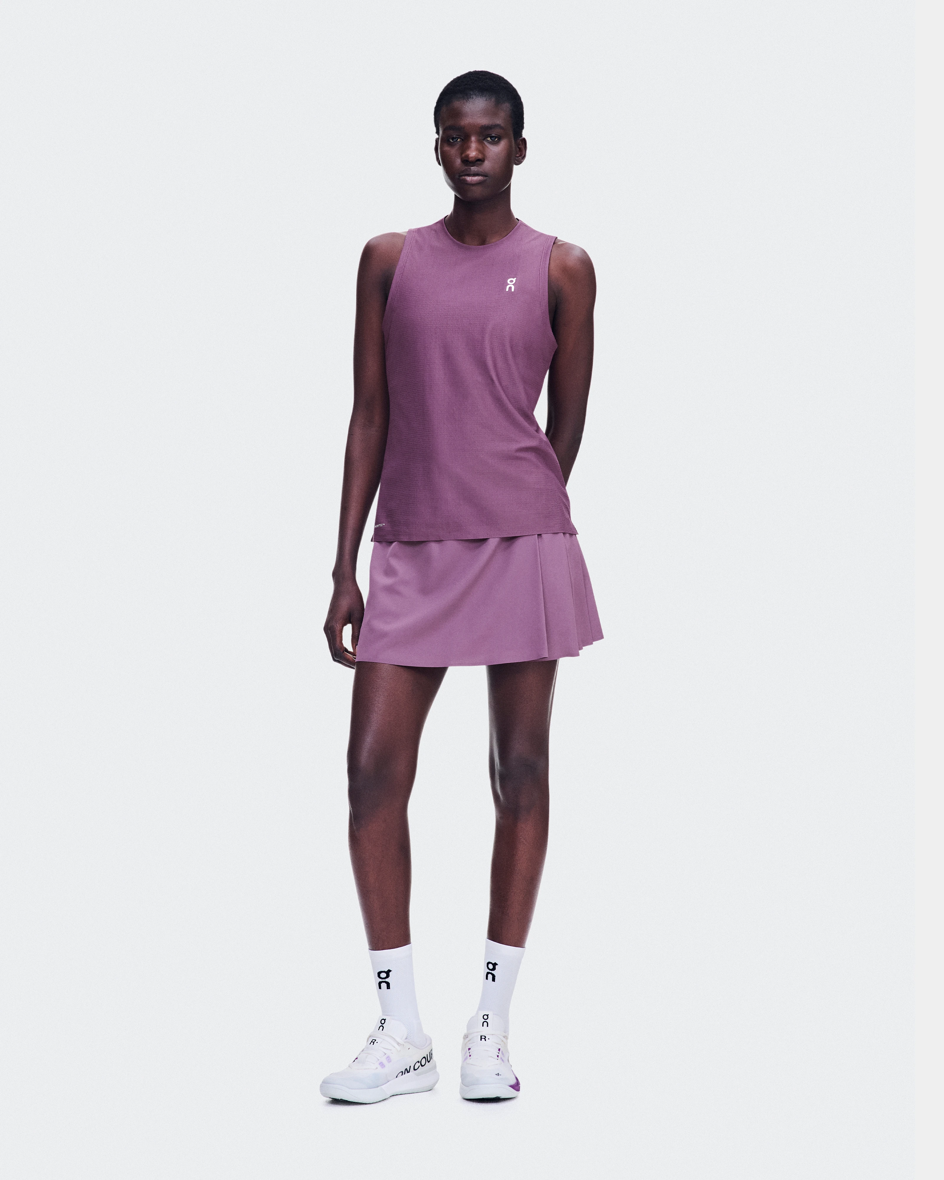 On Court Skirt Pleated Cassis Femme Jupes