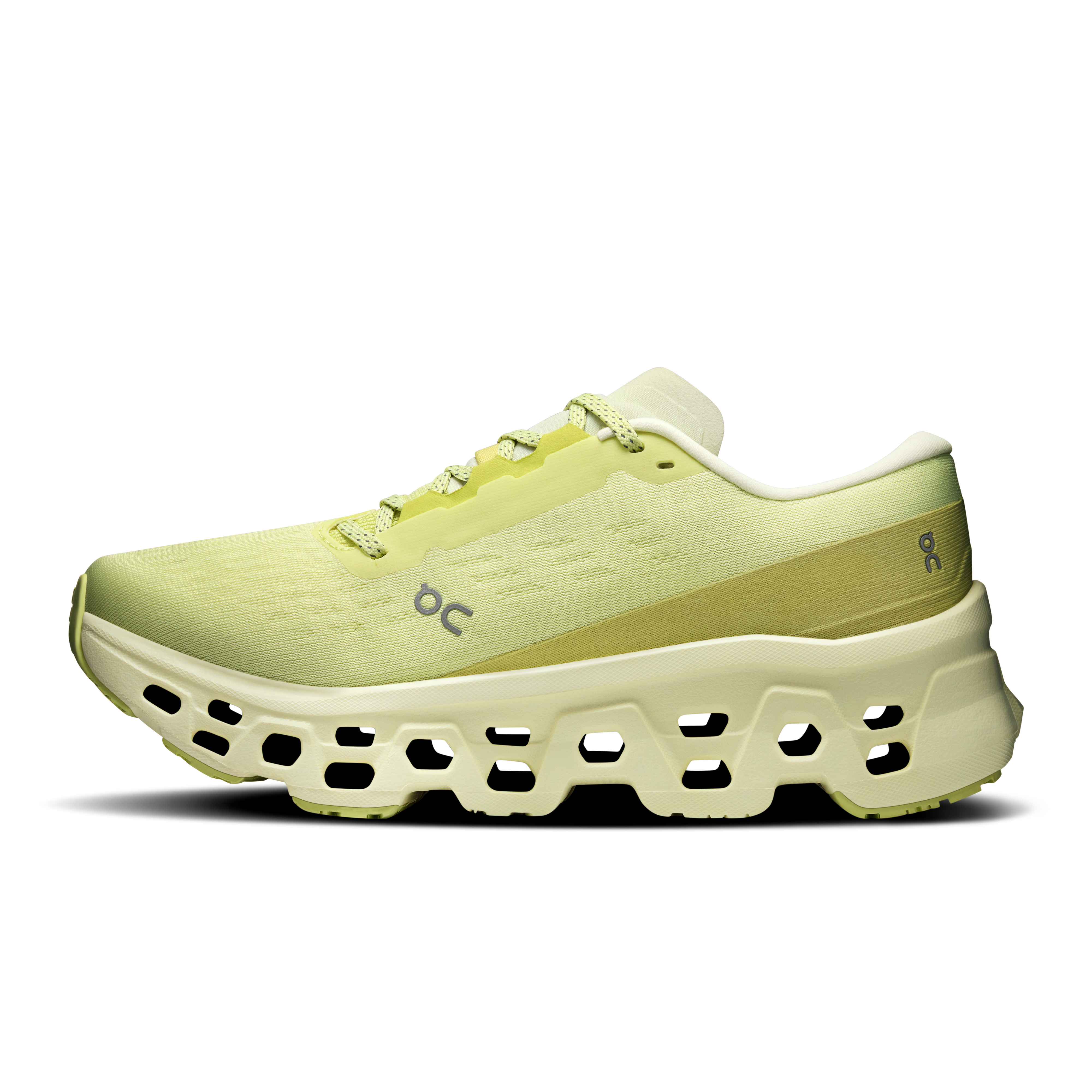 On Cloudmonster 3 Limelight & Seedling Femme Running sur route Chaussures