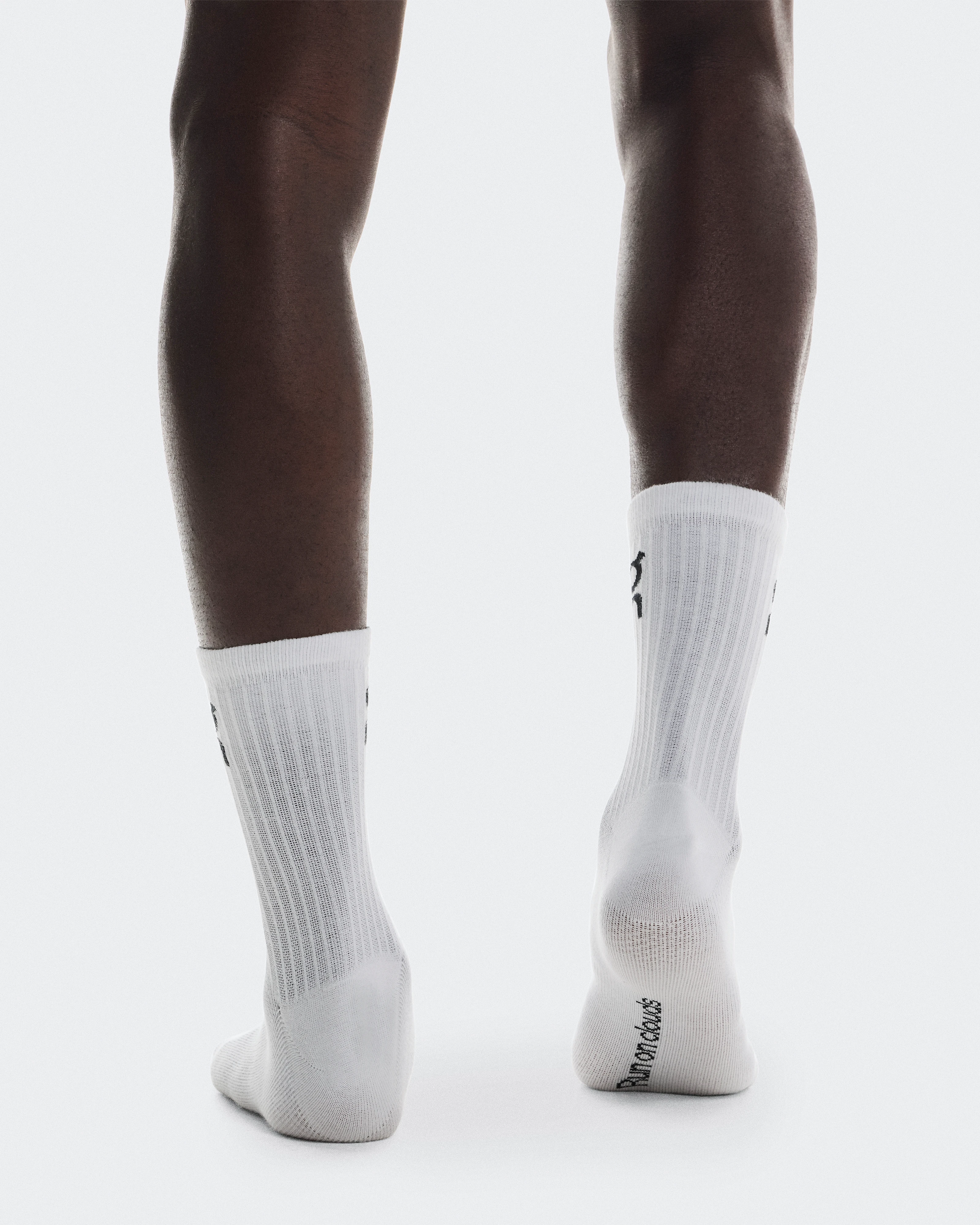 On Logo Sock High 3P White Unisexe Chaussettes