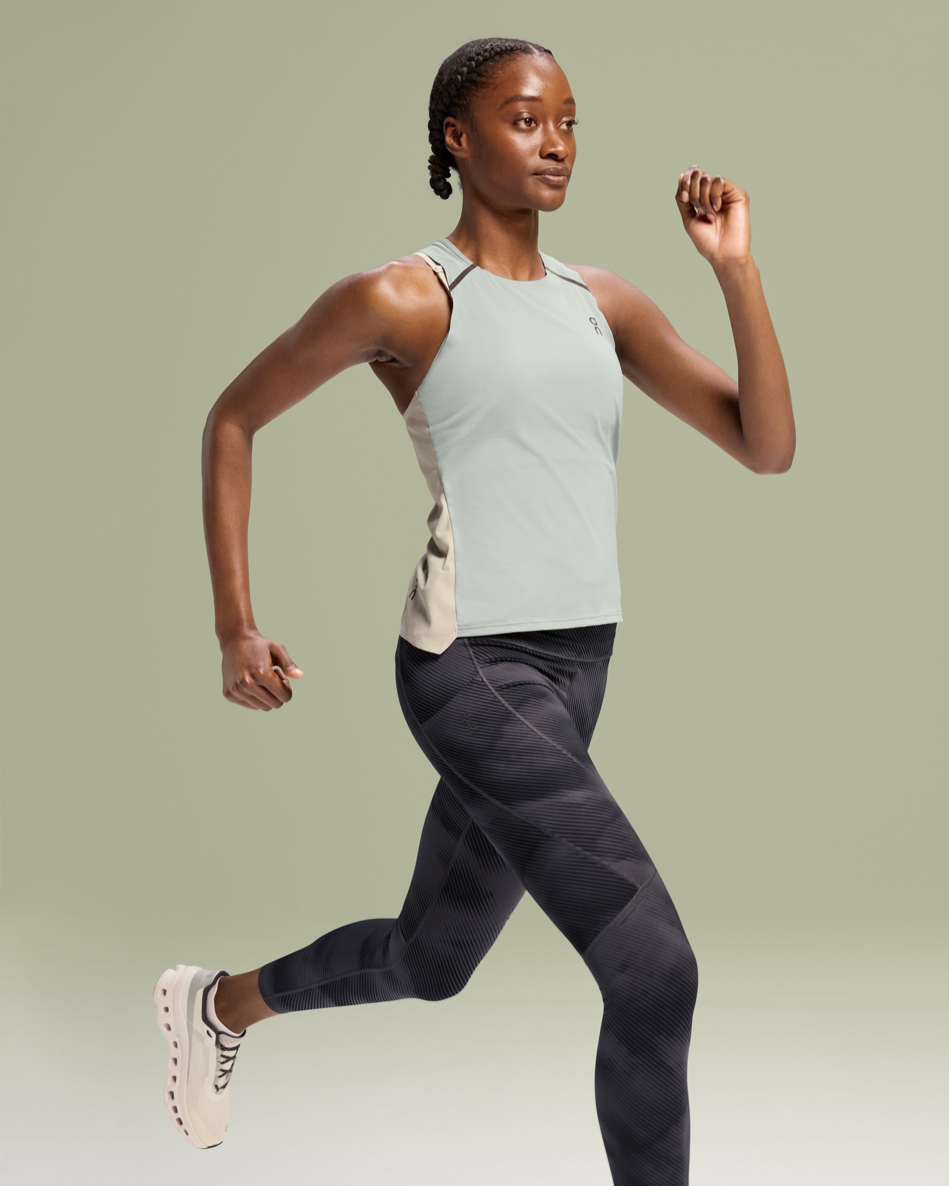 On Performance Tank Cobble & Glacier Femme Hauts et t-shirts
