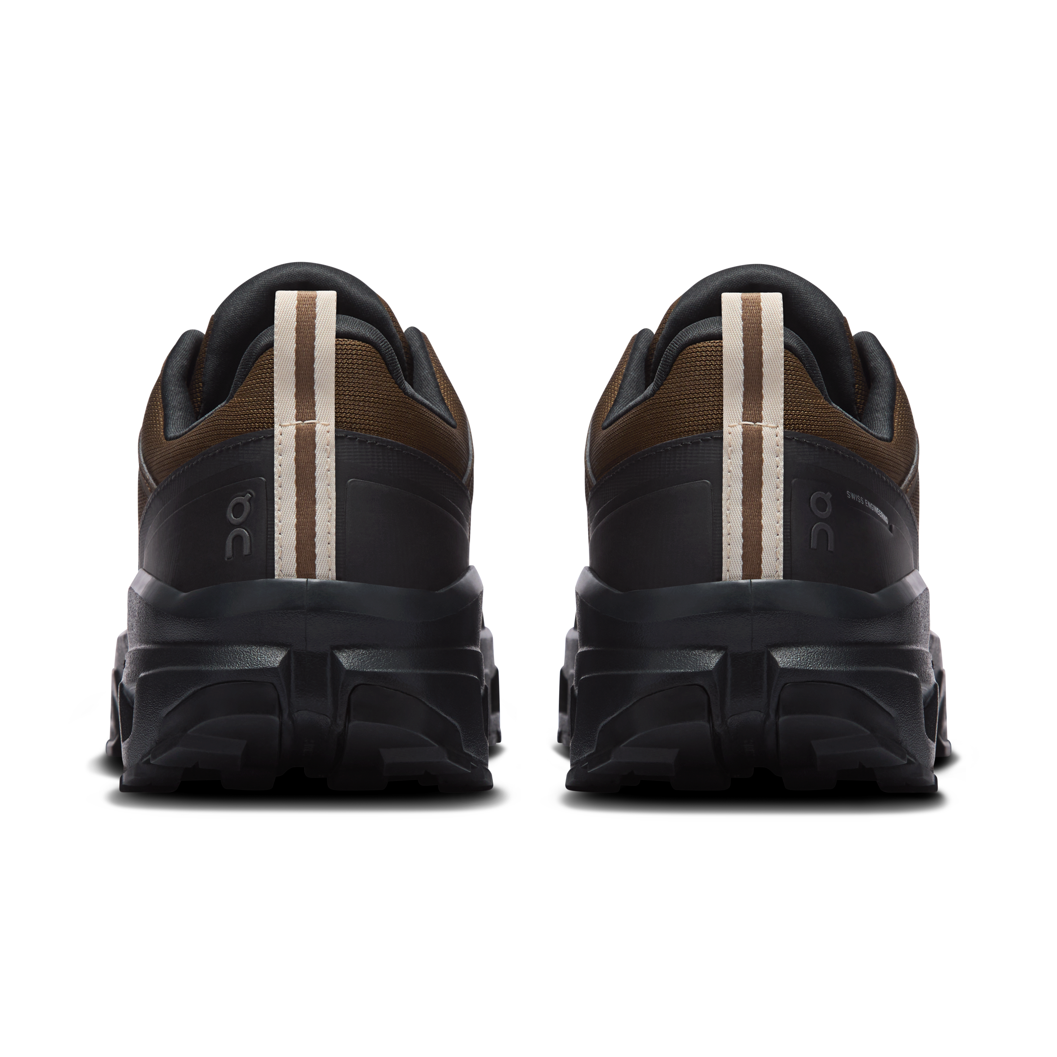 On Cloudrock Low Waterproof Earth & Black Homme Randonnée Chaussures