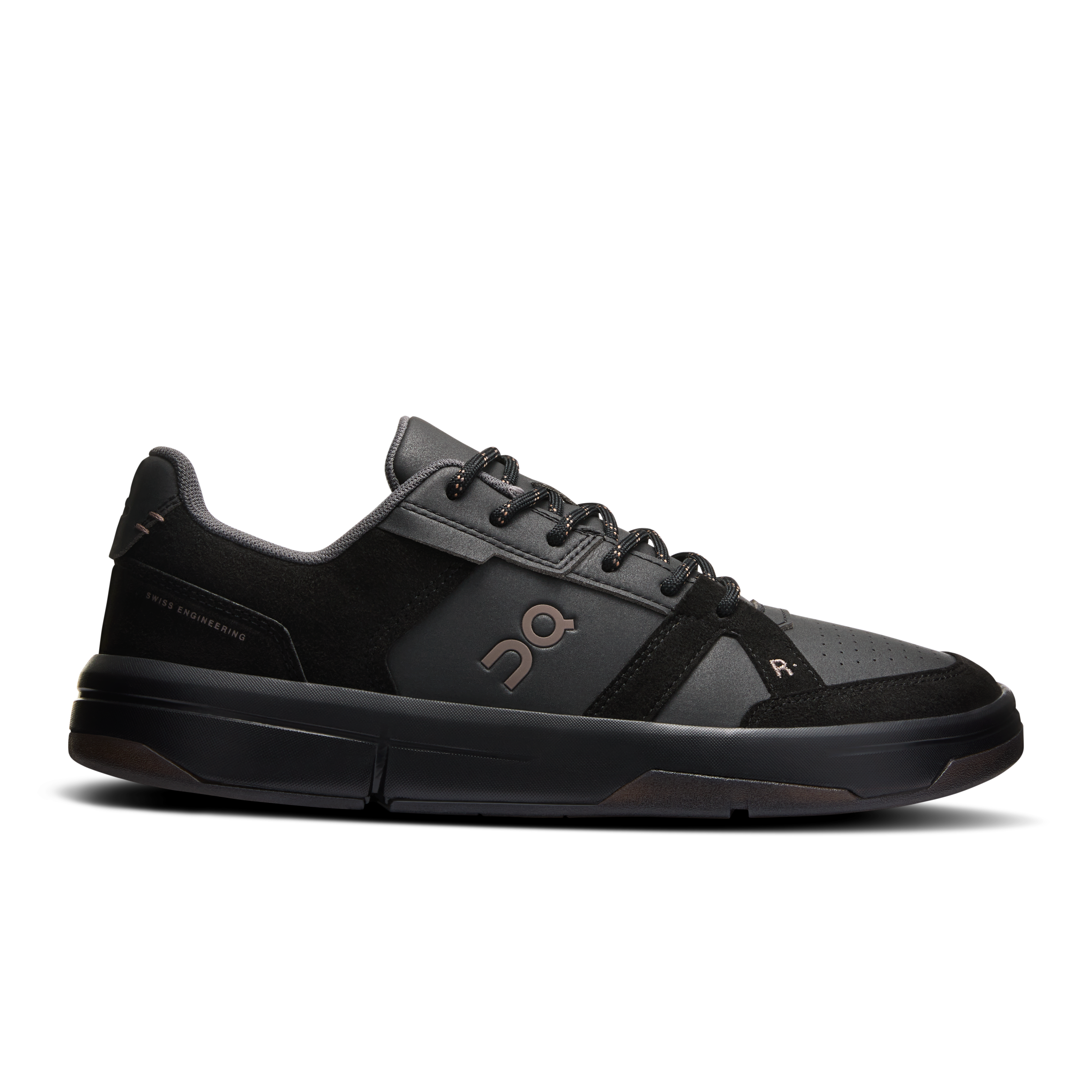 On THE ROGER Clubhouse Black & Ash Femme – Style tennis, quotidien Chaussures