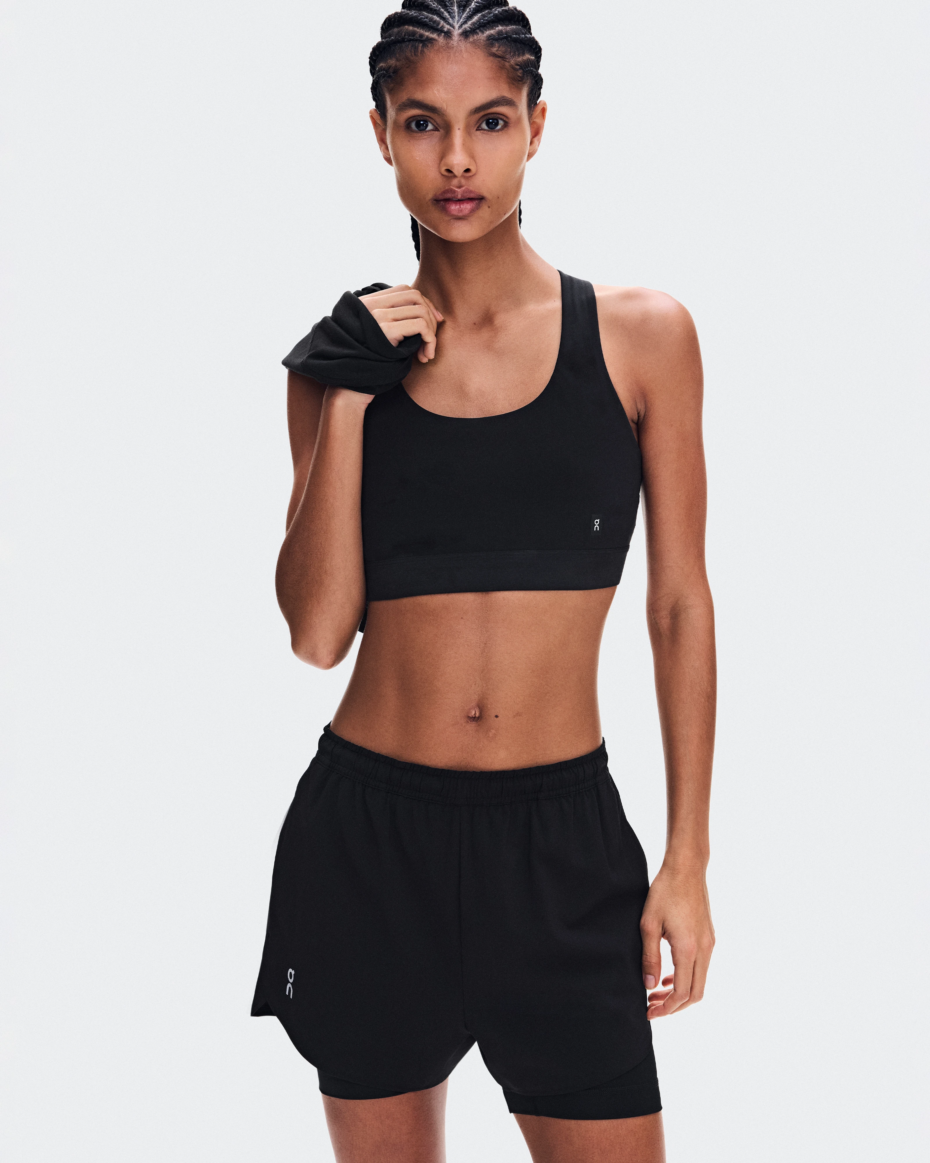 On Train 2-in-1 Shorts Black Femme Shorts