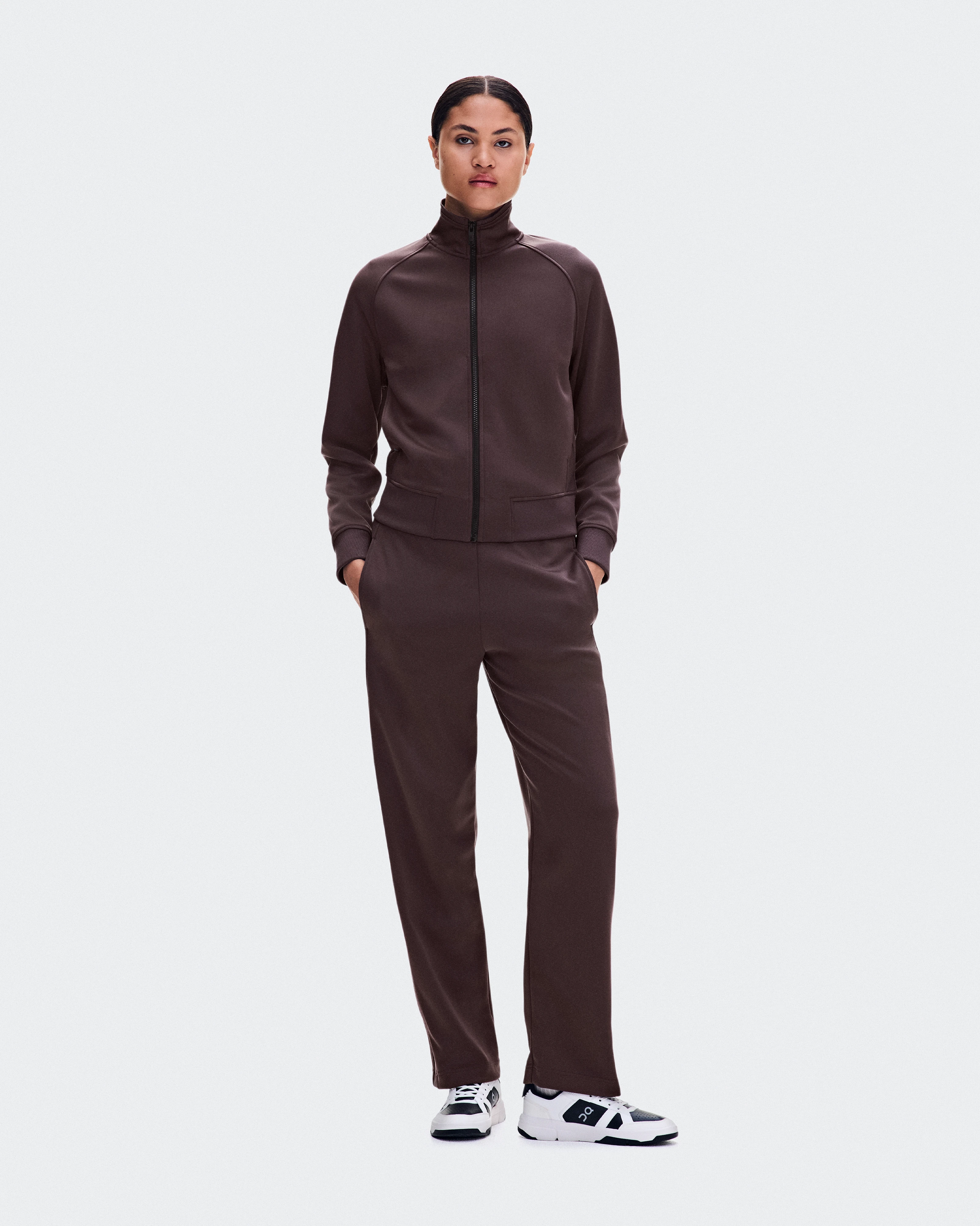 On Courtside Full-Zip Mulberry Femme Vestes