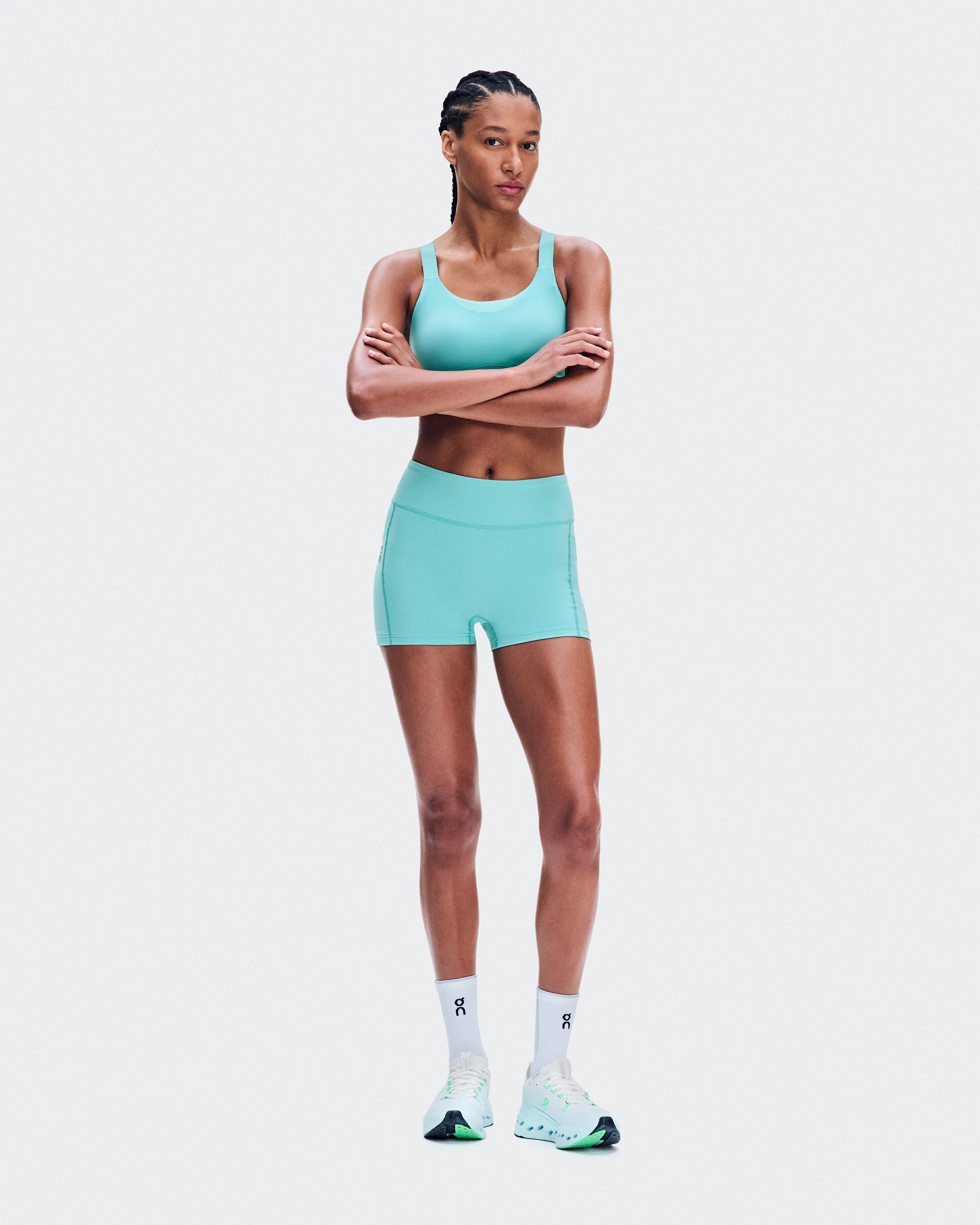 On 3" Performance Tights Aquamarine Femme Leggings