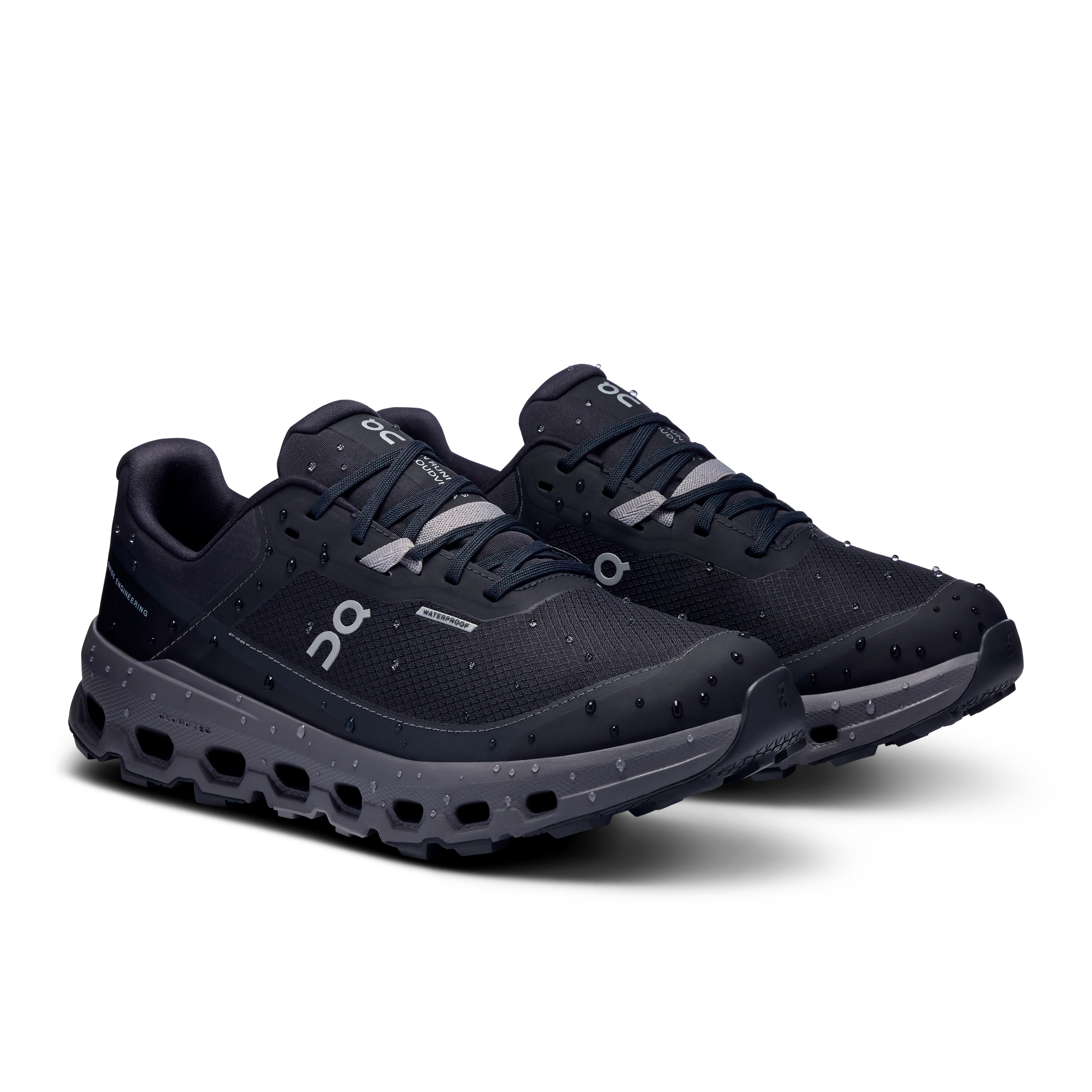 On Cloudvista 2 Waterproof Black & Eclipse Femme Running de trail Chaussures